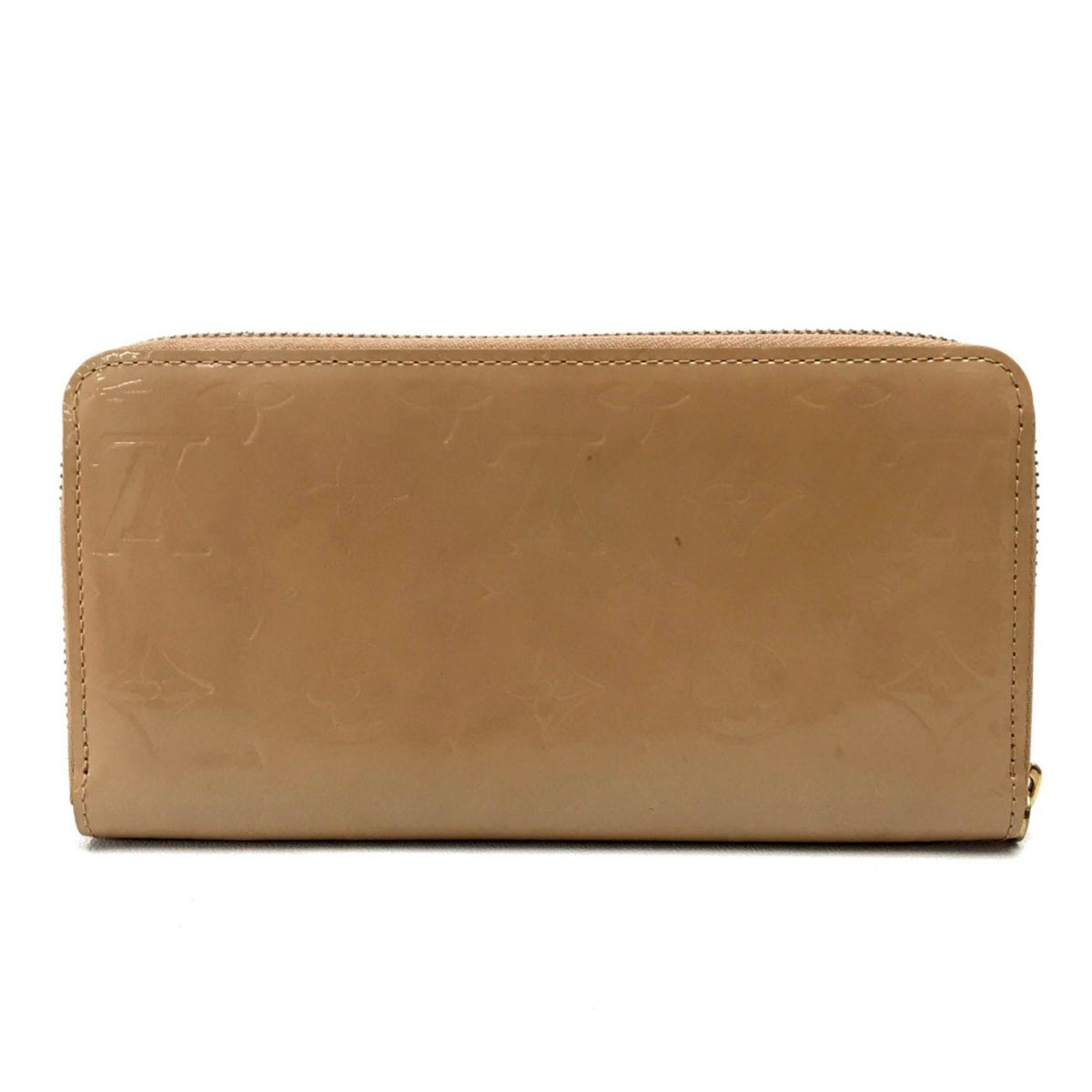 Louis Vuitton Beige Leather Long Wallet (Bi-Fold) (Pre-Owned)