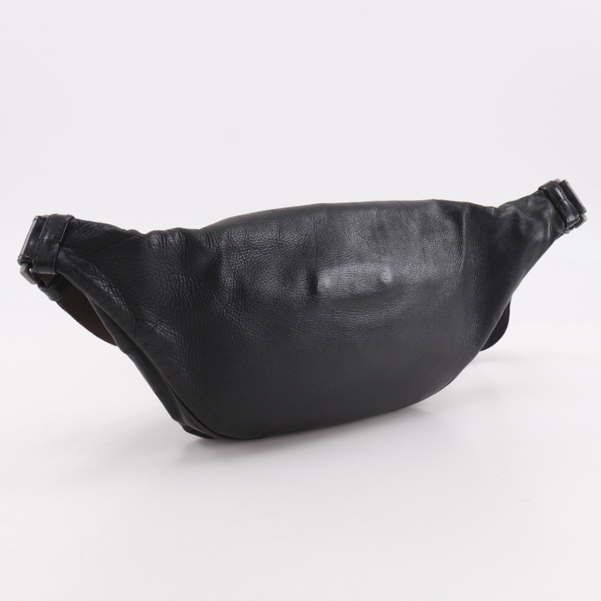 Bottega Veneta Black Leather Shoulder Bag Sling Bag (Pre-Owned)