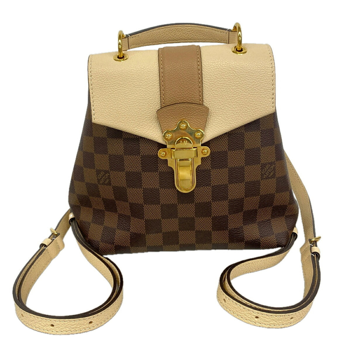 Louis Vuitton Cream Ebene Backpack (Pre-Owned)