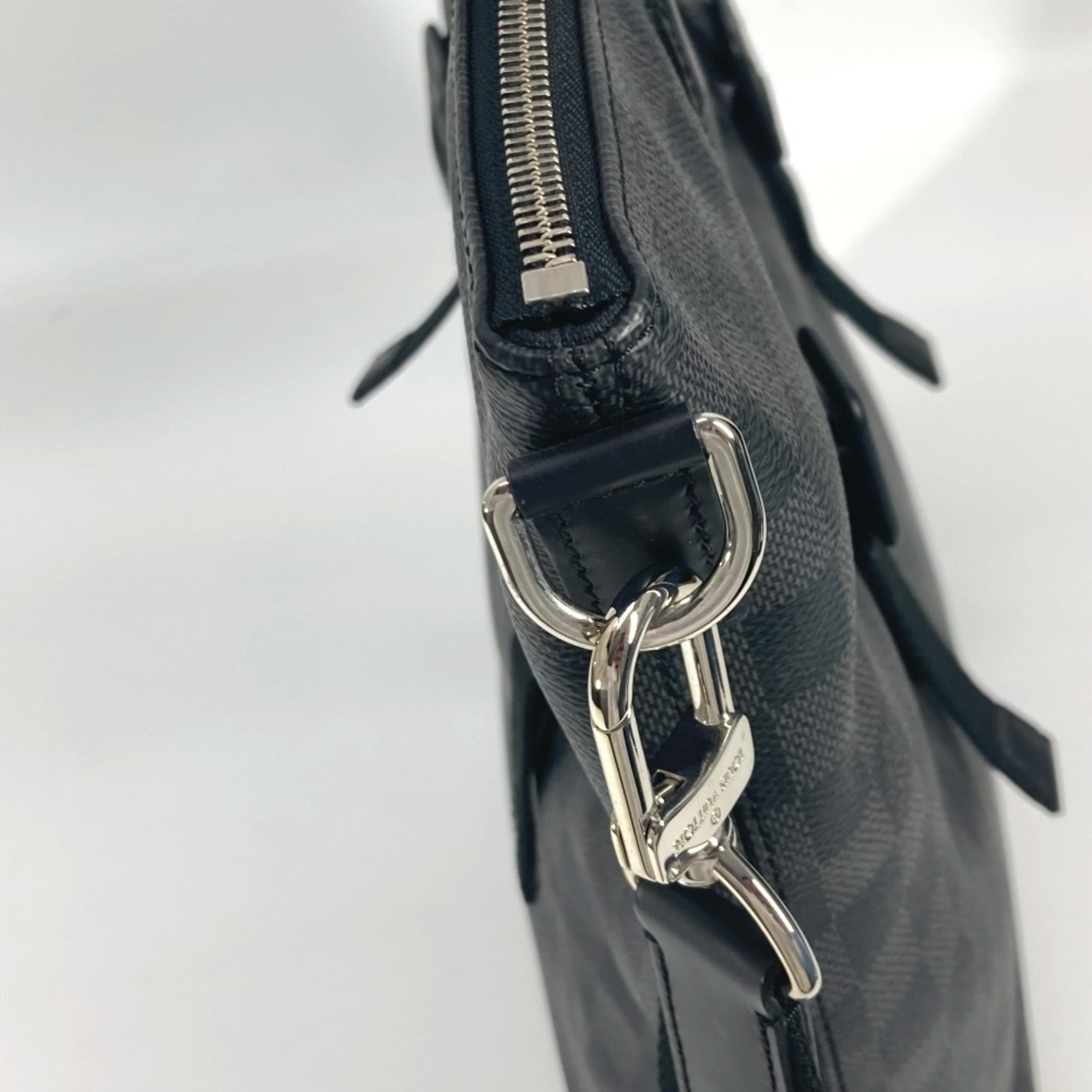 Louis Vuitton Black Damier Graphite Shoulder Bag Tote Bag (Pre-Owned)