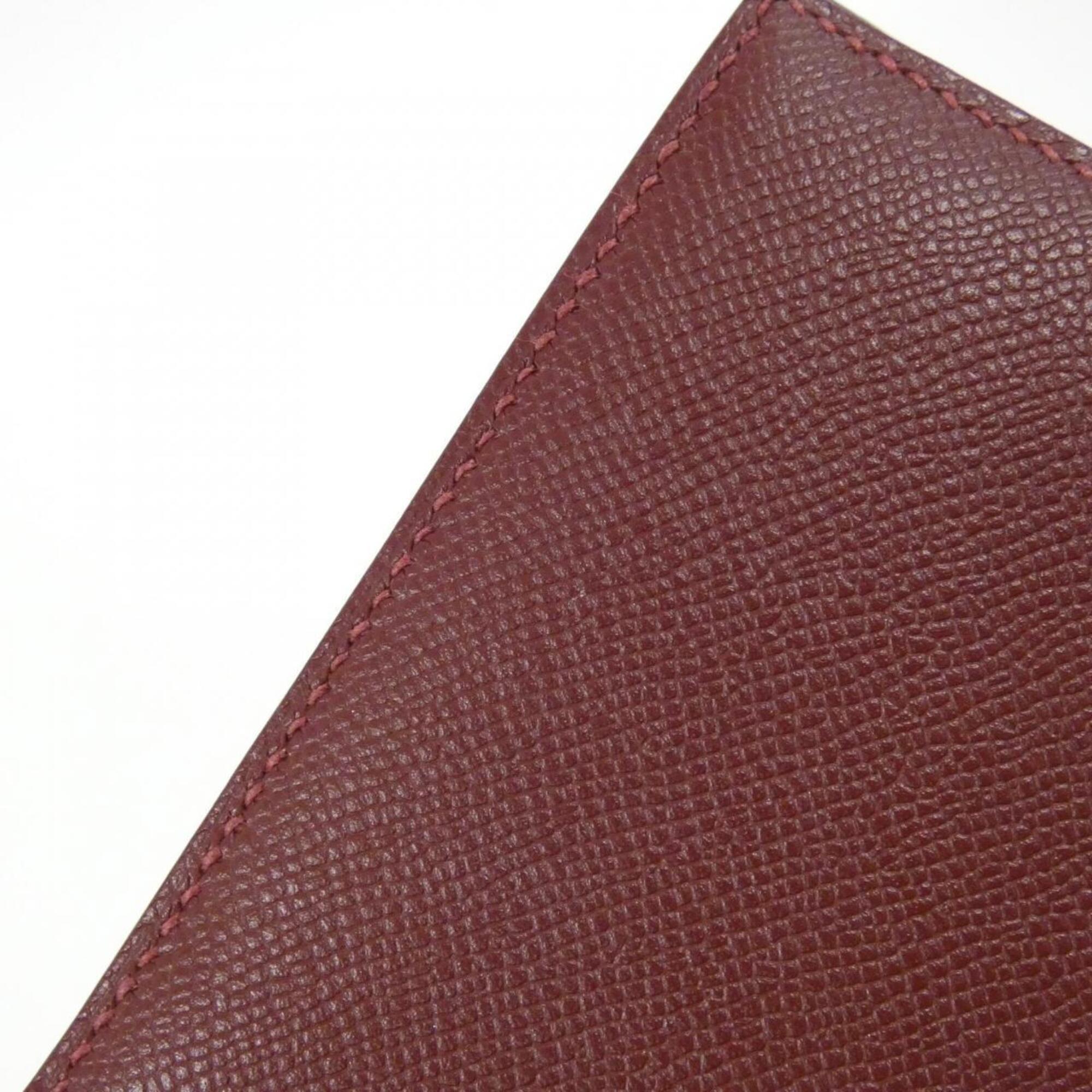 Hermes Rouge H Soufre Long Wallet (Bi-Fold) (Pre-Owned)