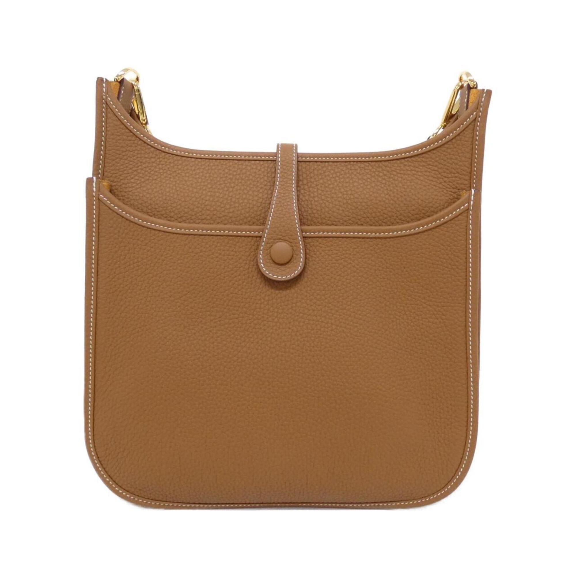 Hermes Gold Taurillon Clemence Leather Shoulder Bag (Pre-Owned)