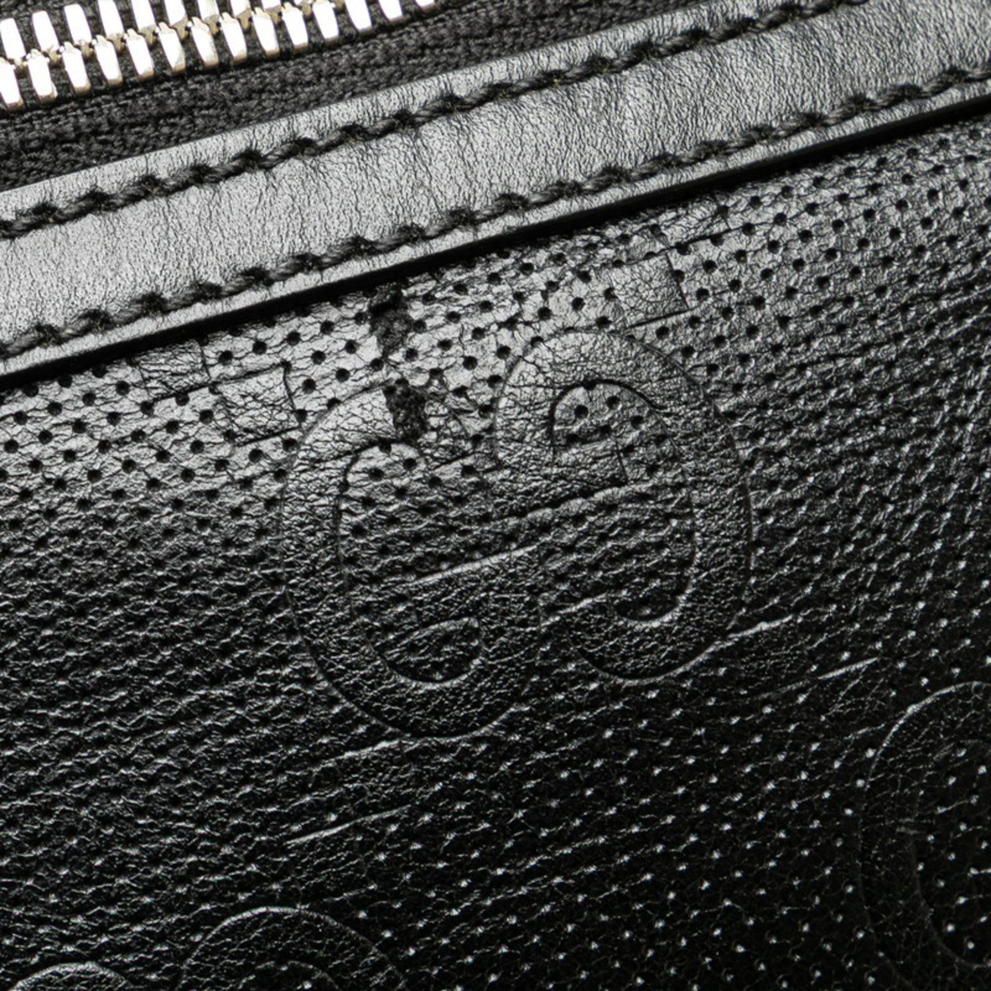 Gucci Black Leather Fanny Pack Sling Bag (Pre-Owned)
