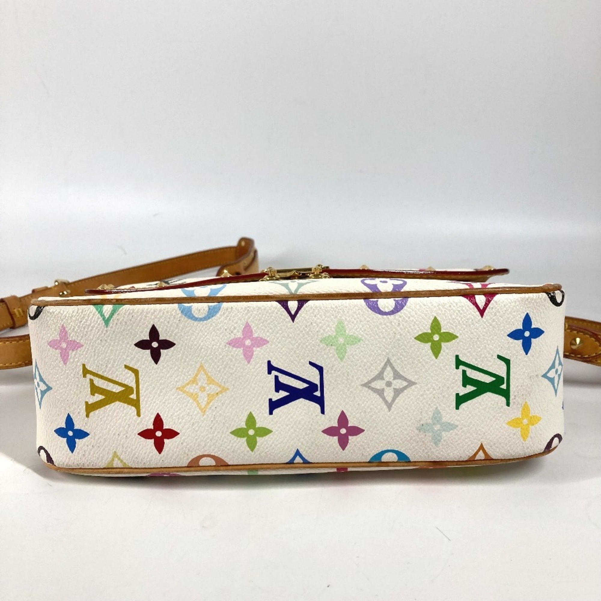 Louis Vuitton Blanc White Monogram Multicolore Shoulder Bag (Pre-Owned)