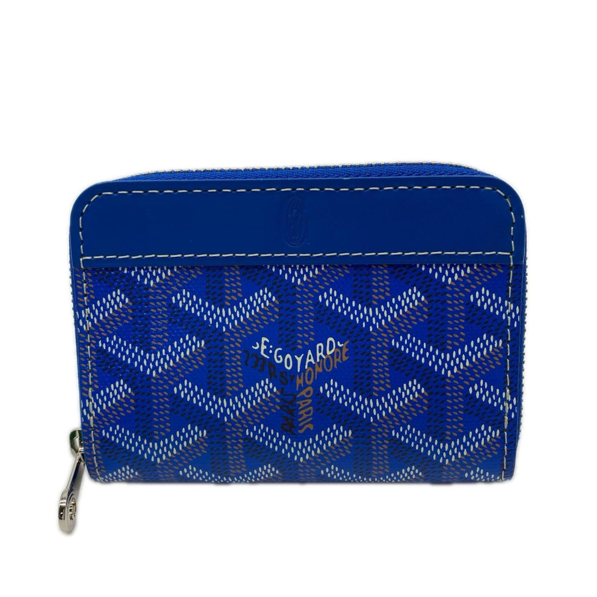 Goyard Blue Multi-Color Coated Canvas Leather Wallet (Bi-Fold) (Pre-Owned)