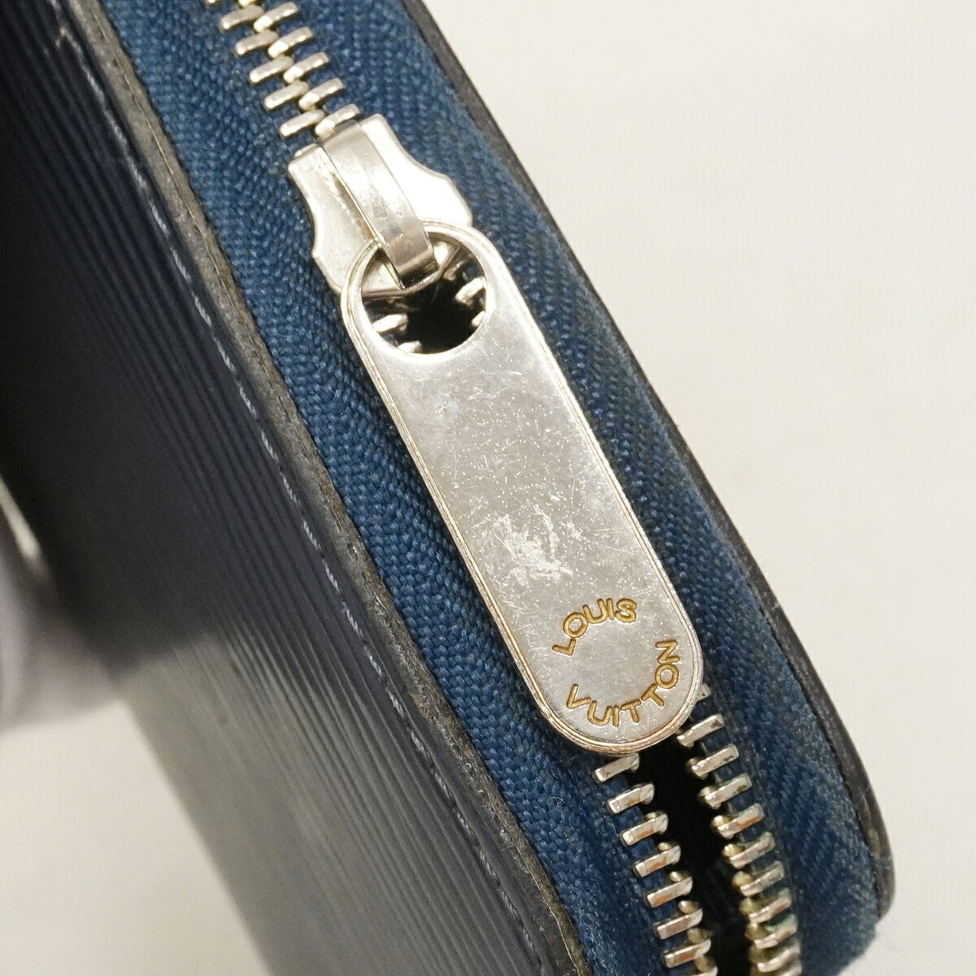Louis Vuitton Navy Long Wallet (Bi-Fold) (Pre-Owned)