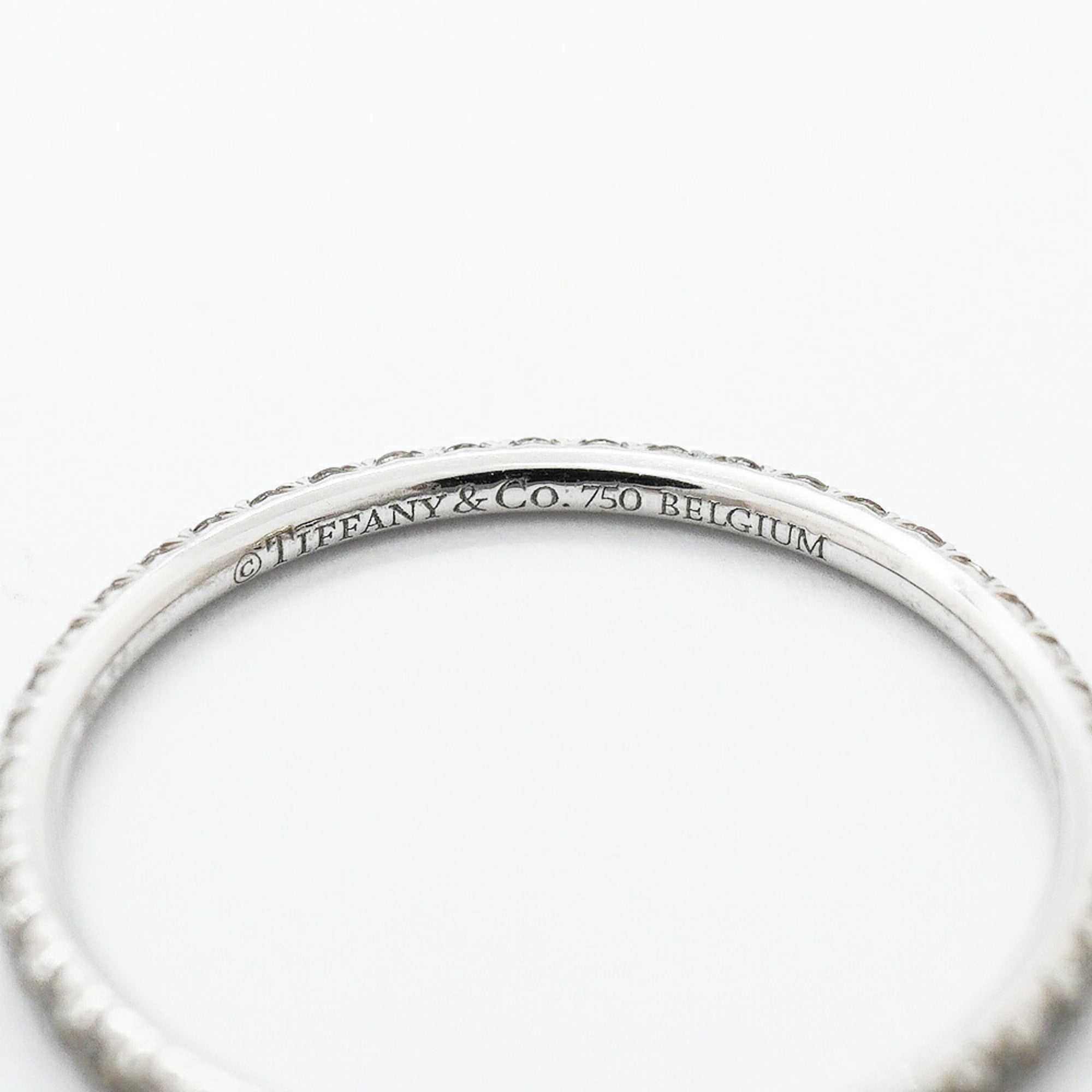 Tiffany White Gold (18K) Band Ring (Pre-Owned)