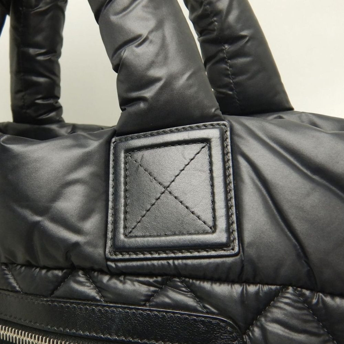 Chanel Coco Cocoon Black Nylon Tote Bag (Pre-Owned)