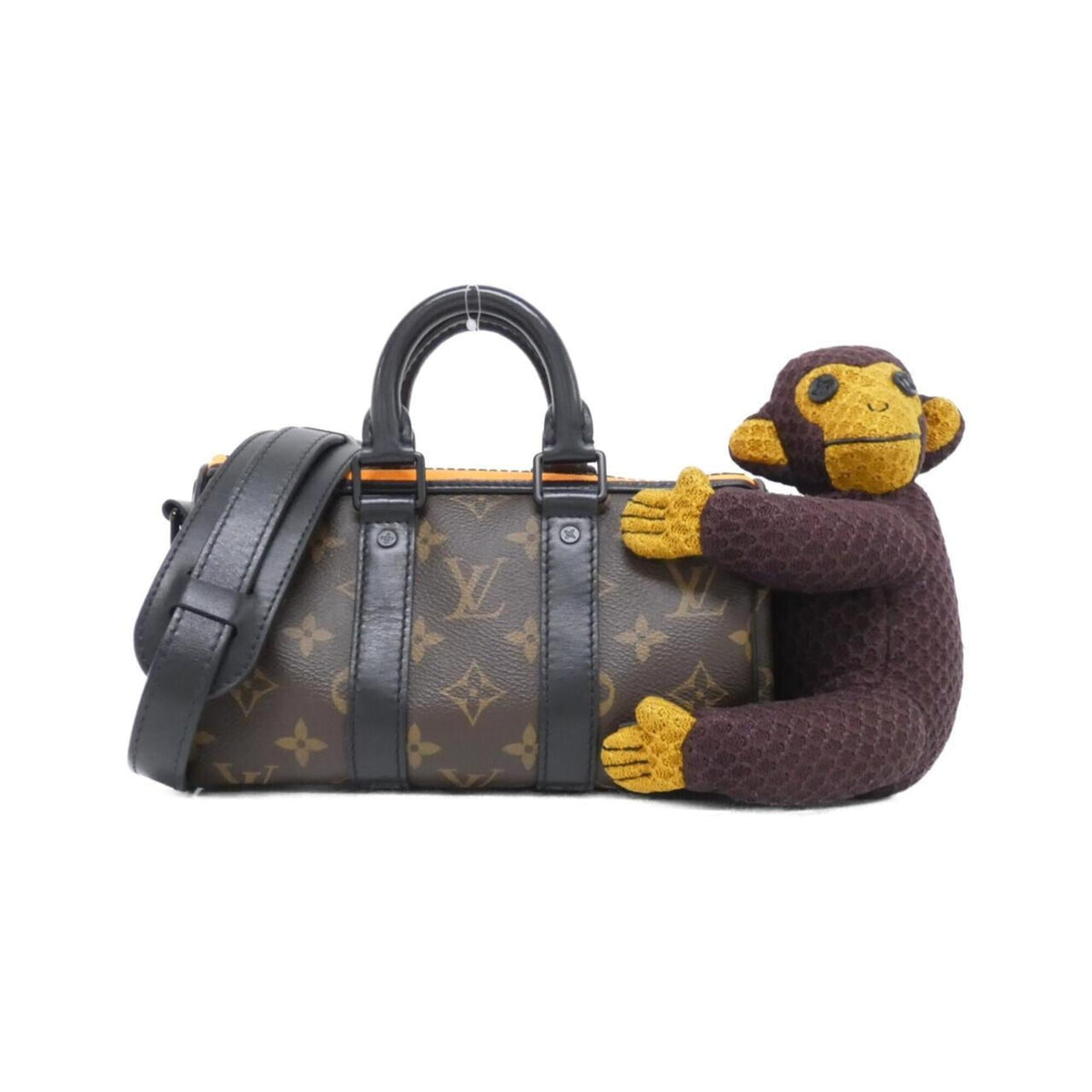 Louis Vuitton Marron Coated Canvas Boston Bag (Pre-Owned)