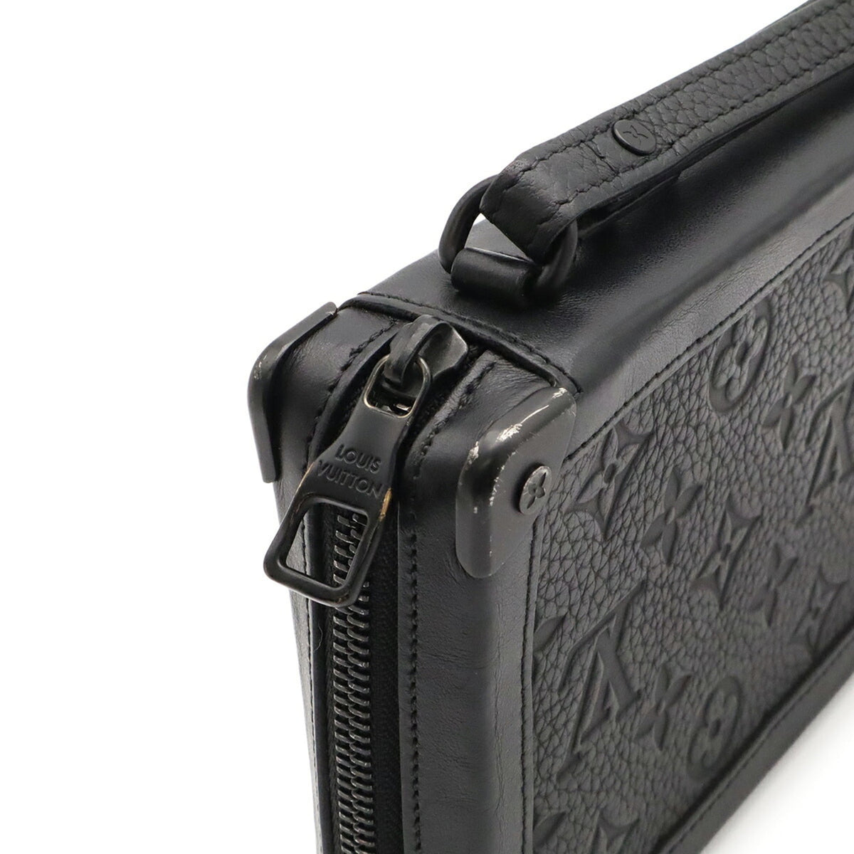 Louis Vuitton Black Monogram Clutch Bag (Pre-Owned)