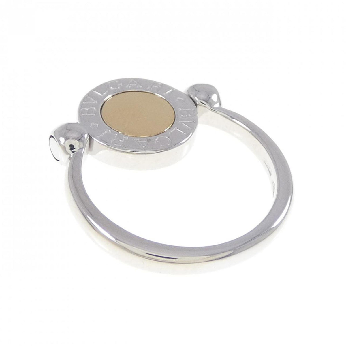 Bvlgari Bvlgari Bvlgari Yellow Gold (18K) White Gold (18K) Band Ring (Pre-Owned)