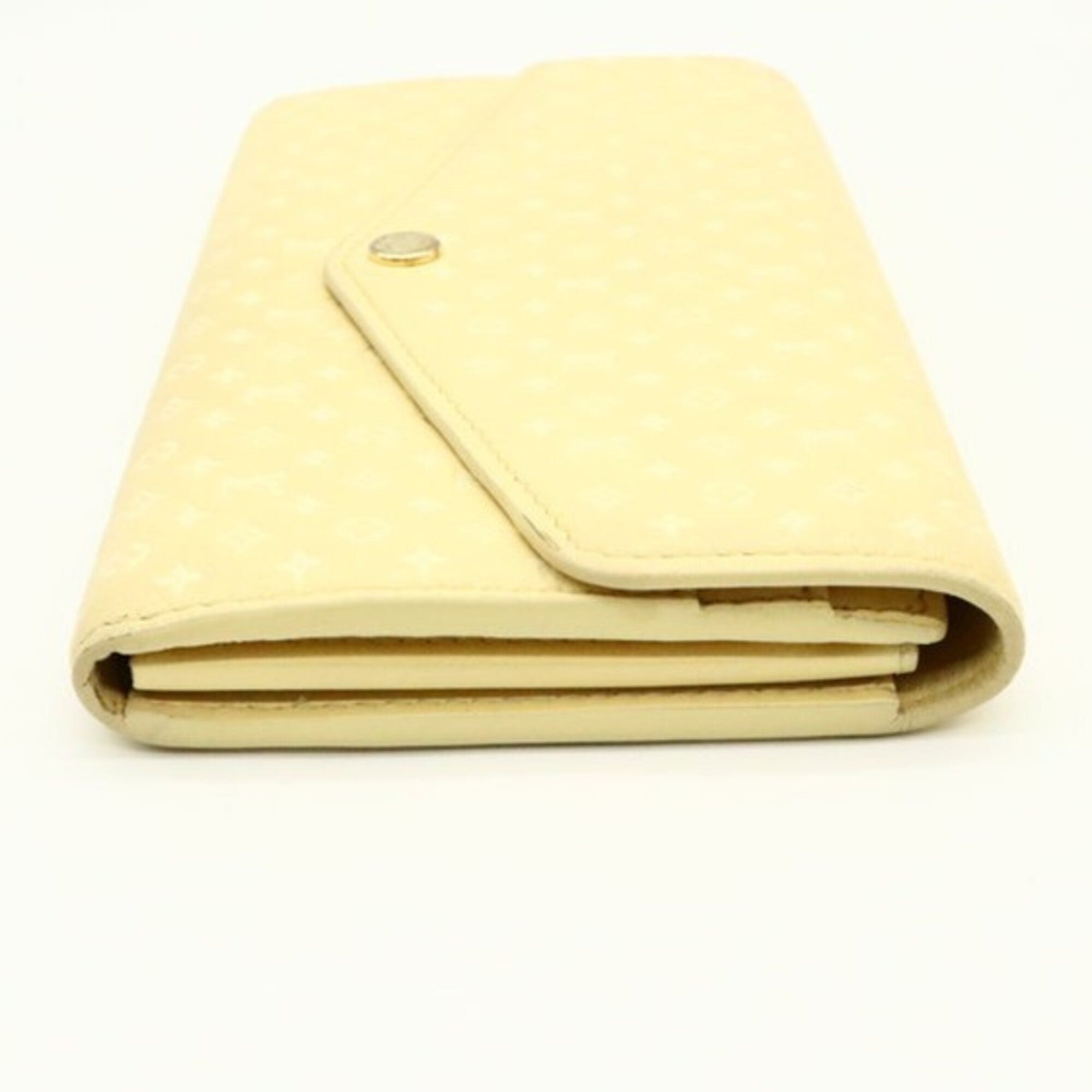 Louis Vuitton Jaune Yellow Monogram Long Wallet (Tri-Fold) (Pre-Owned)