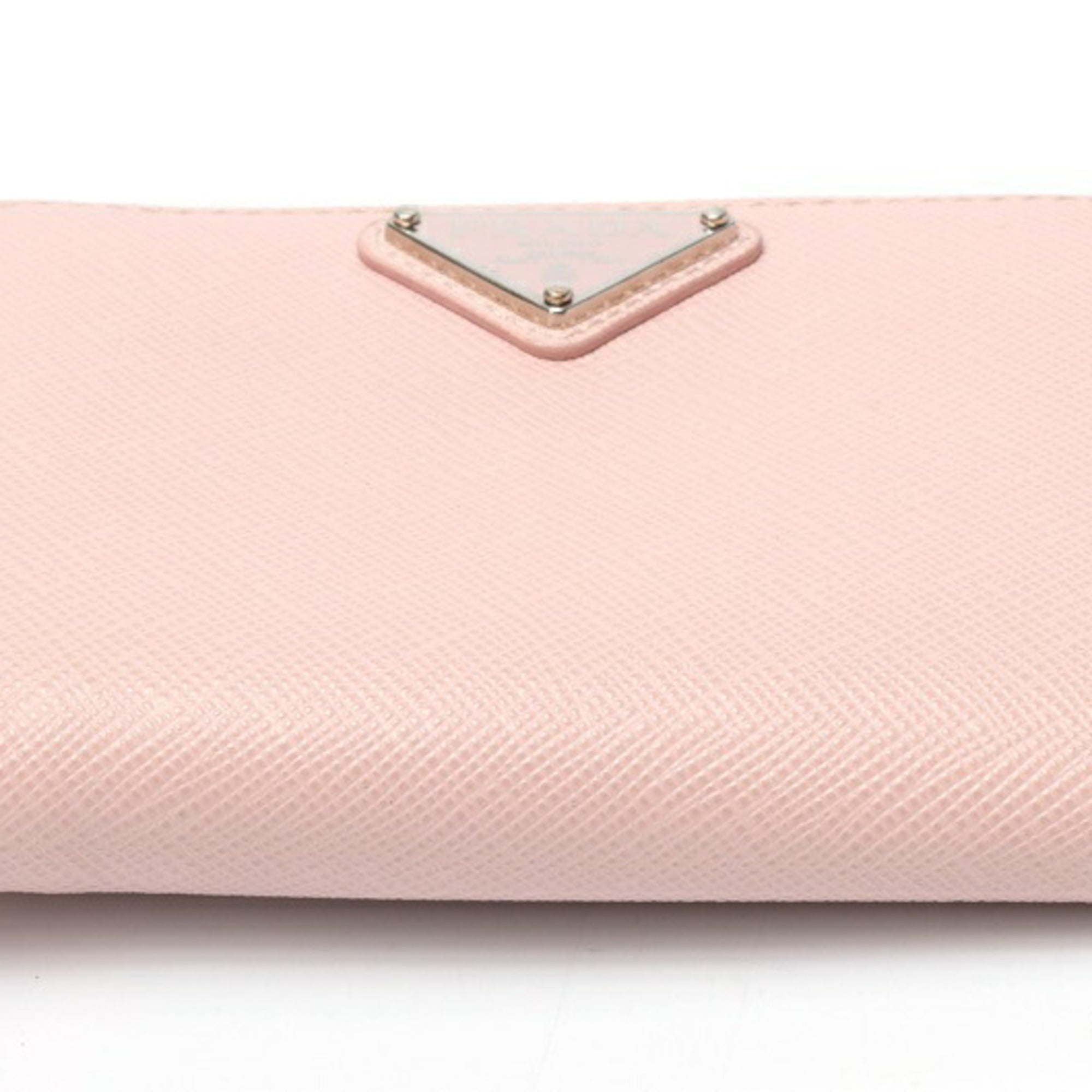 Prada Pink Leather Wallet (Bi-Fold) (Pre-Owned)