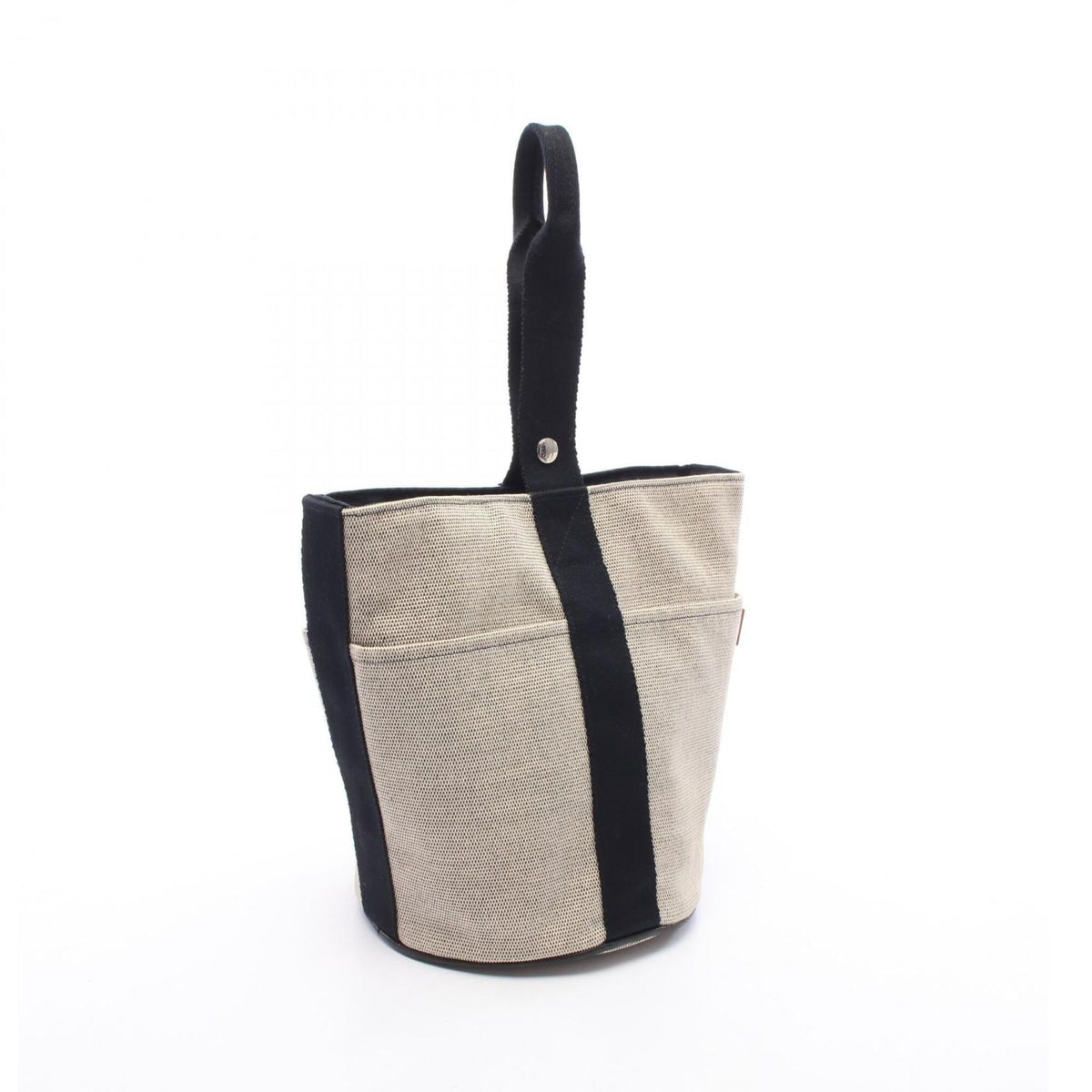 Hermes Beige Black Toile H Handbag (Pre-Owned)