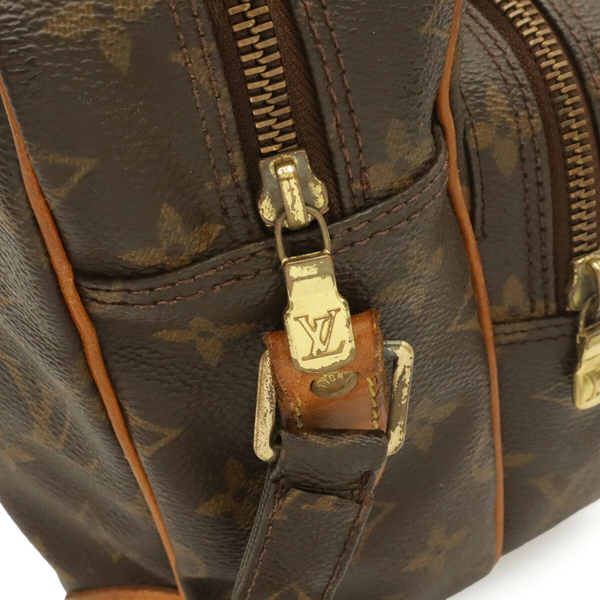 Louis Vuitton Brown Monogram Canvas Pvc Coated Canvas Handbag Messenger Bag Shoulder Bag (Pre-Owned)