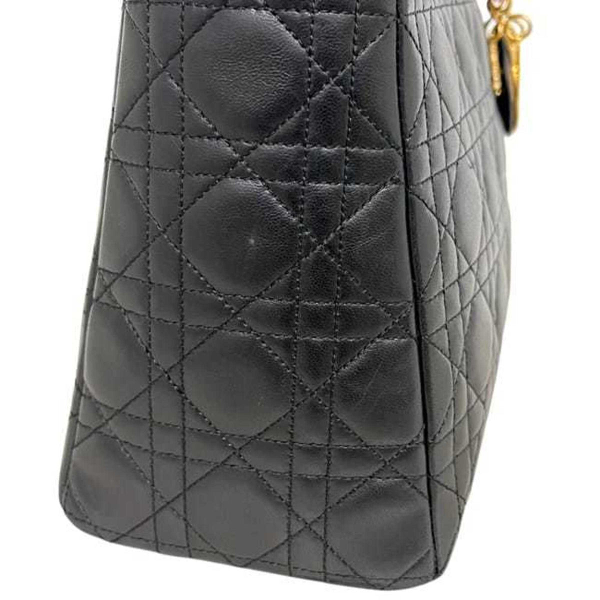 Christian Dior Black Leather Handbag (Pre-Owned)