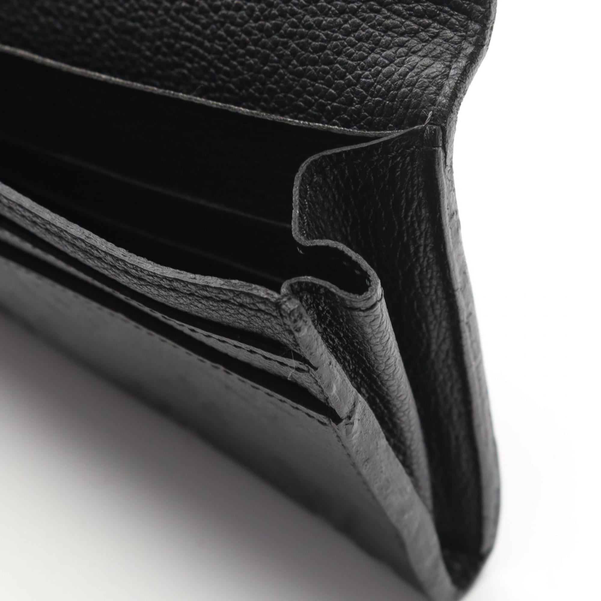Louis Vuitton Infini Navy Monogram Empreinte Long Wallet (Bi-Fold) (Pre-Owned)