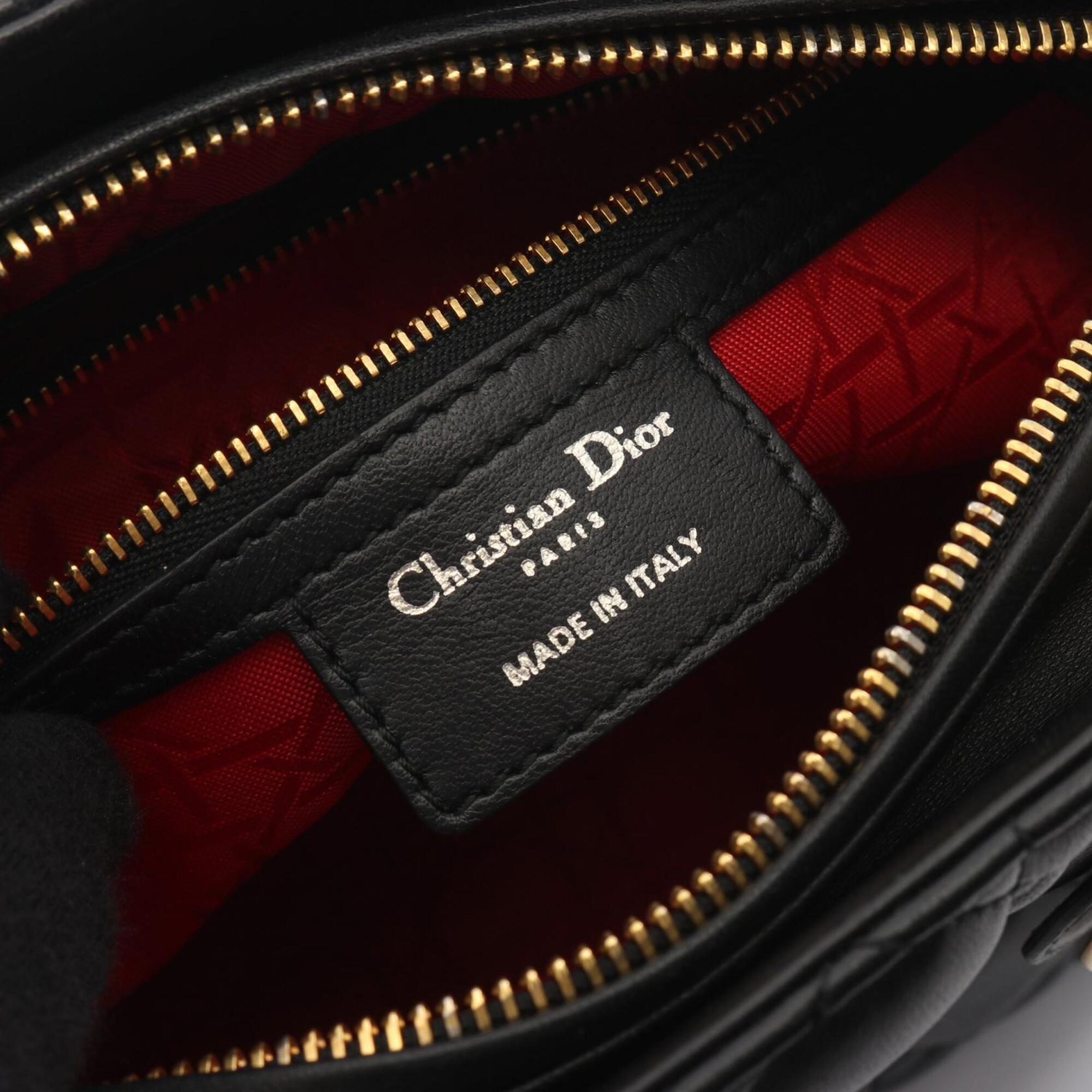Christian Dior Black Leather Handbag (Pre-Owned)