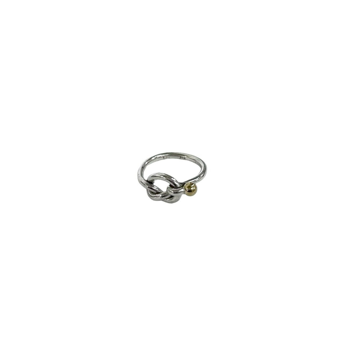 Tiffany Gold Silver Yellow Gold (18K) Silver 925 Band Ring (Pre-Owned)