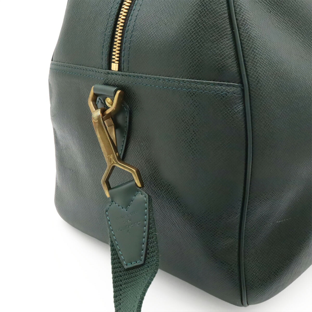 Louis Vuitton Episea Green Taiga Leather Boston Bag Shoulder Bag (Pre-Owned)