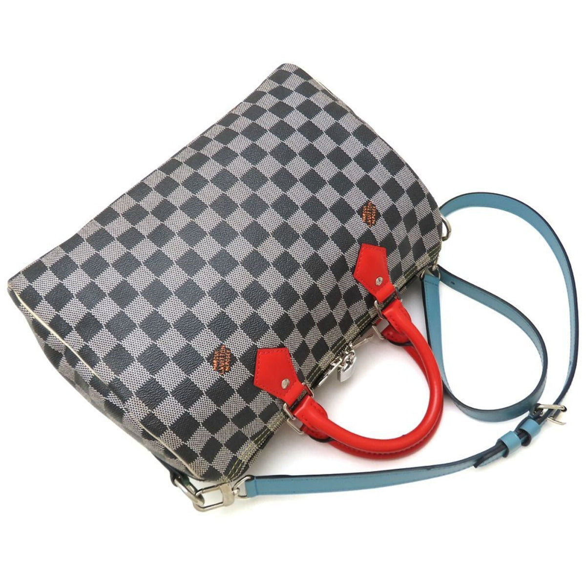 Louis Vuitton Damier Multi-Color Noir Damier Canvas Leather Handbag (Pre-Owned)