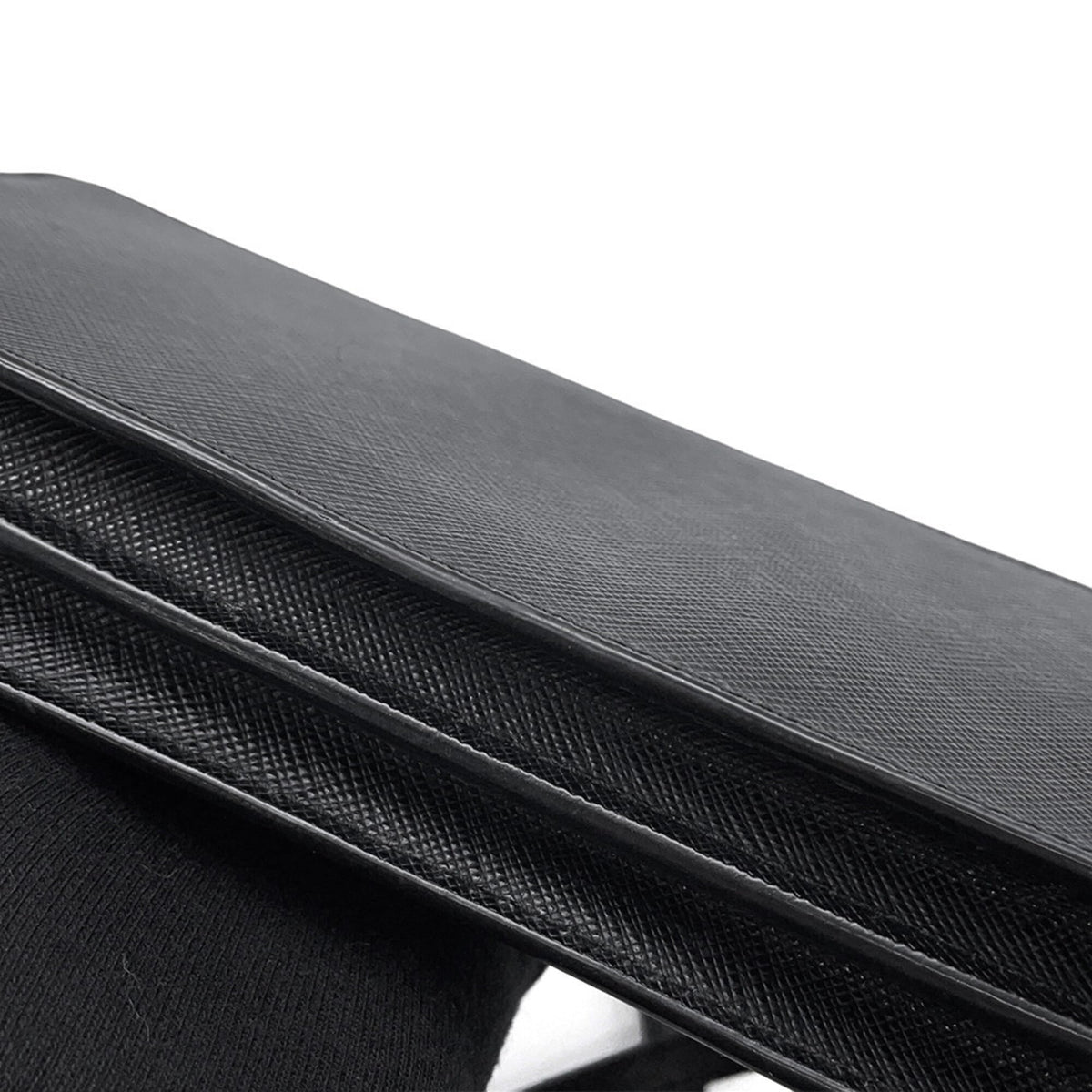 Prada Black Saffiano Chain/Shoulder Wallet (Pre-Owned)