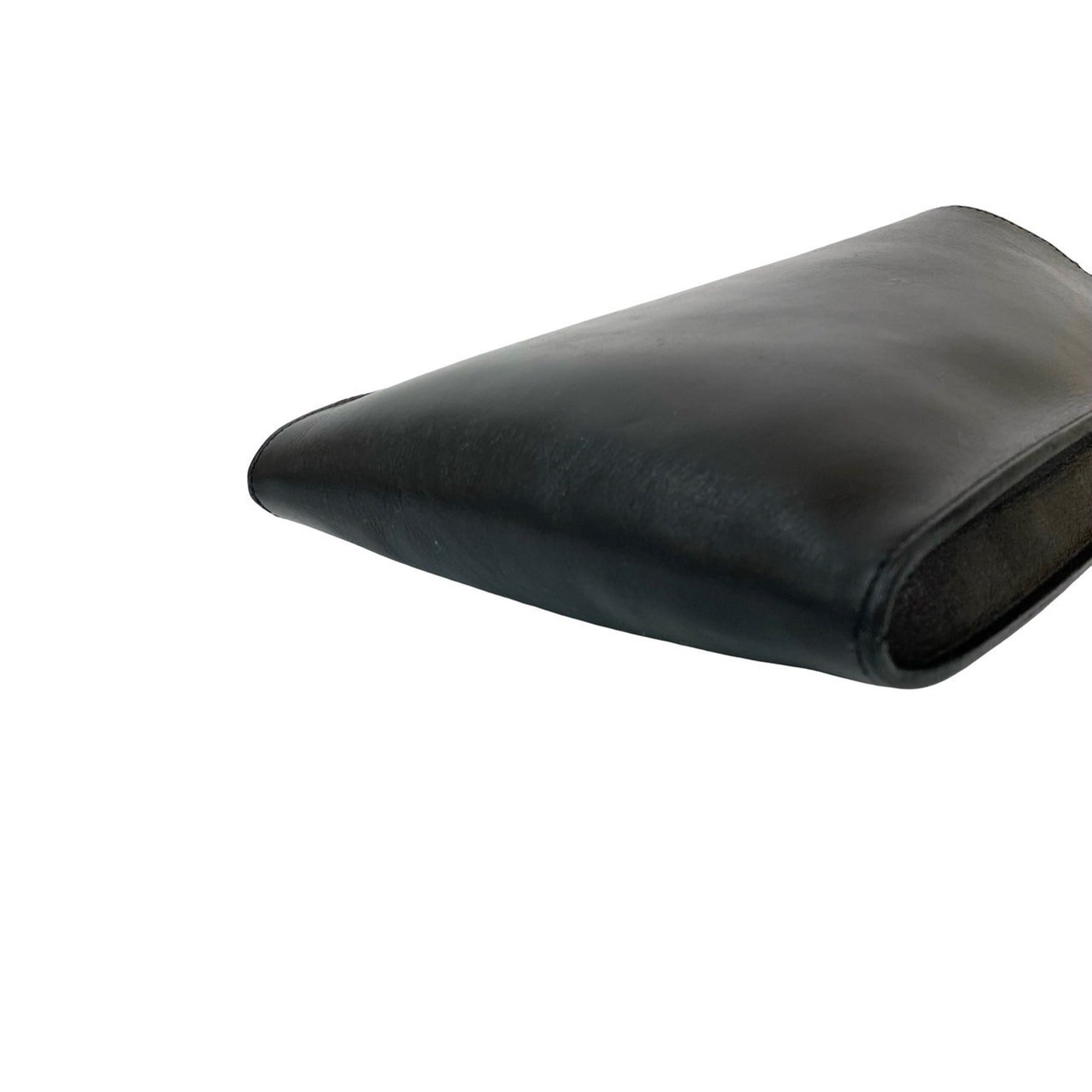Hermes Black Leather Pochette Shoulder Bag (Pre-Owned)