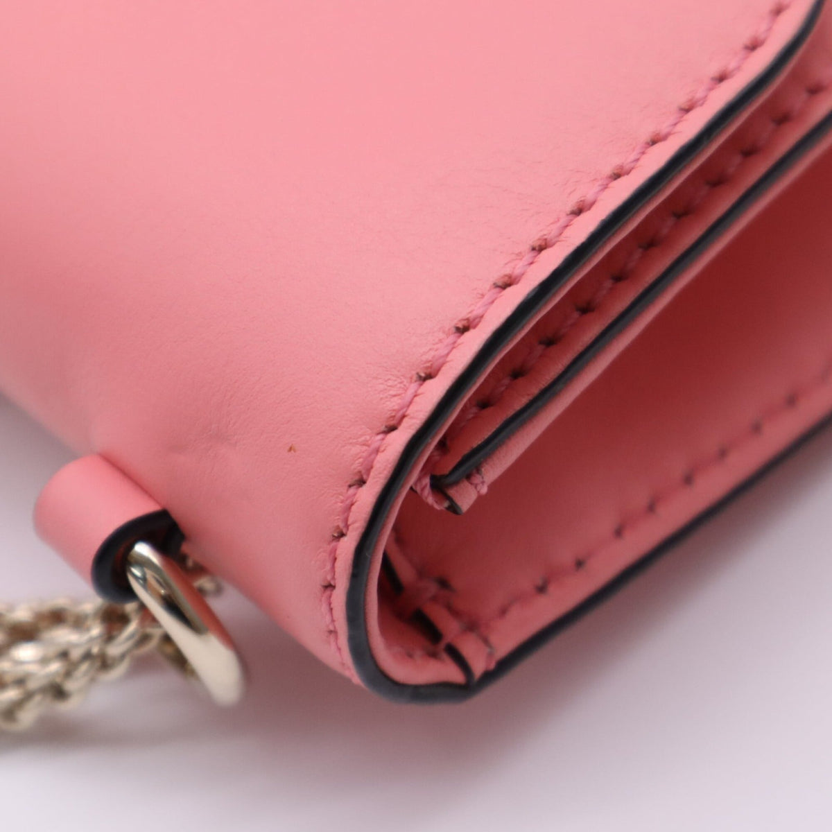 Valentino Pink Leather Shoulder Bag (Pre-Owned)