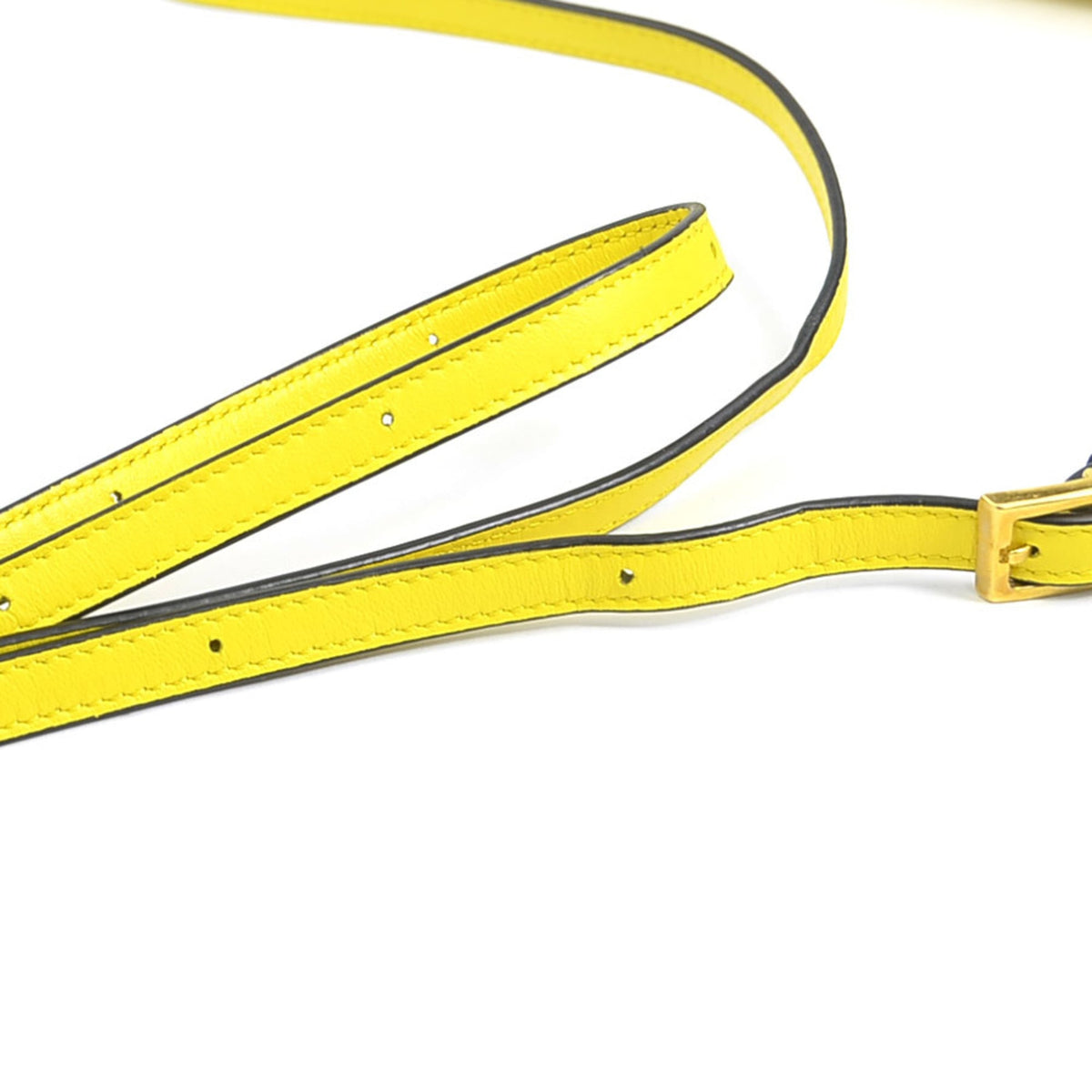 Loewe Yellow Leather Pouch Shoulder Bag (Pre-Owned)