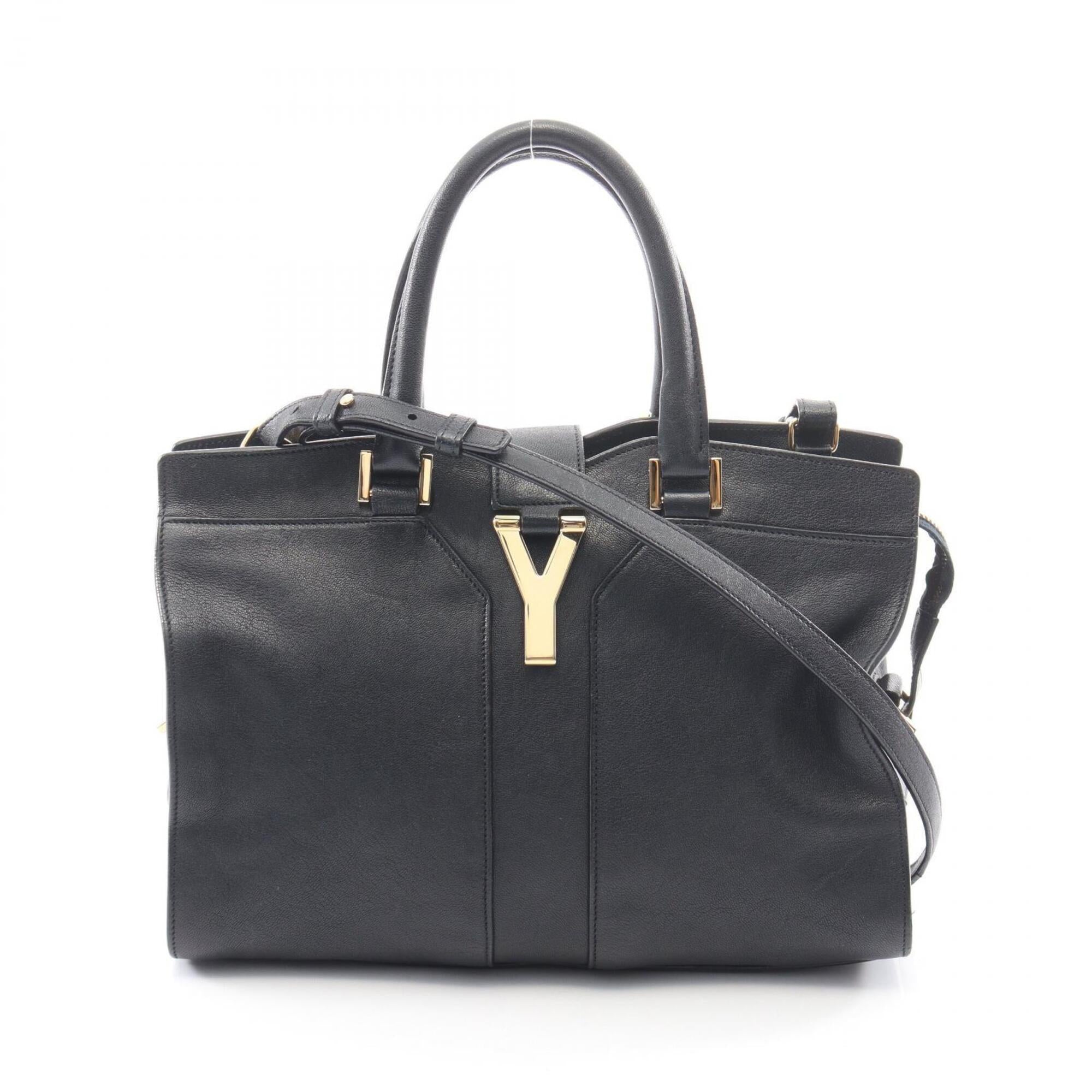 Yves Saint Laurent Navy Leather Handbag (Pre-Owned)