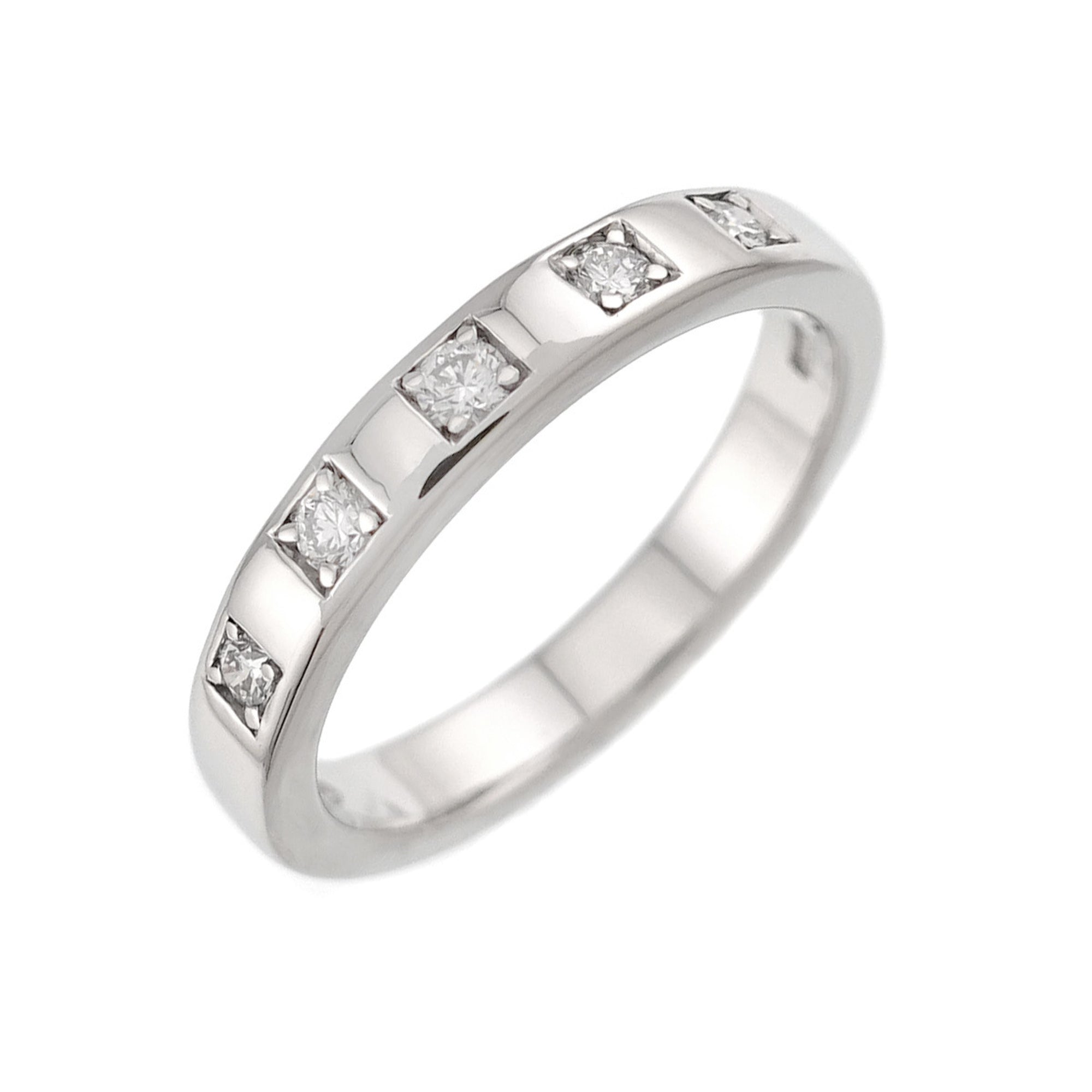 Bvlgari Silver Platinum 950 Band Ring (Pre-Owned)