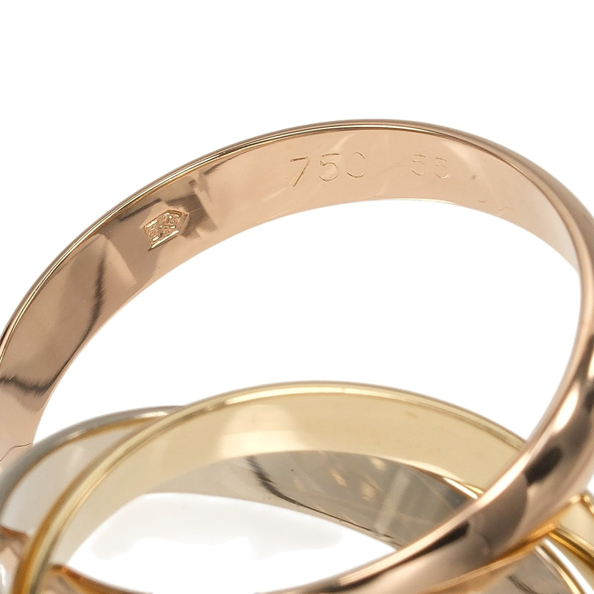 Cartier Trinity Yellow Gold (18K) Pink Gold (18K) White Gold (18K) Band Ring (Pre-Owned)