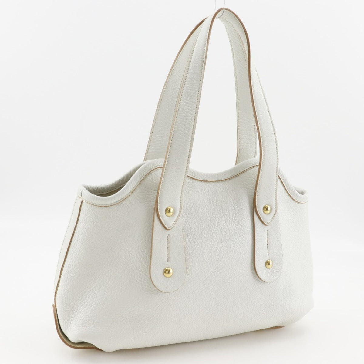 Salvatore Ferragamo White Leather Tote Bag (Pre-Owned)