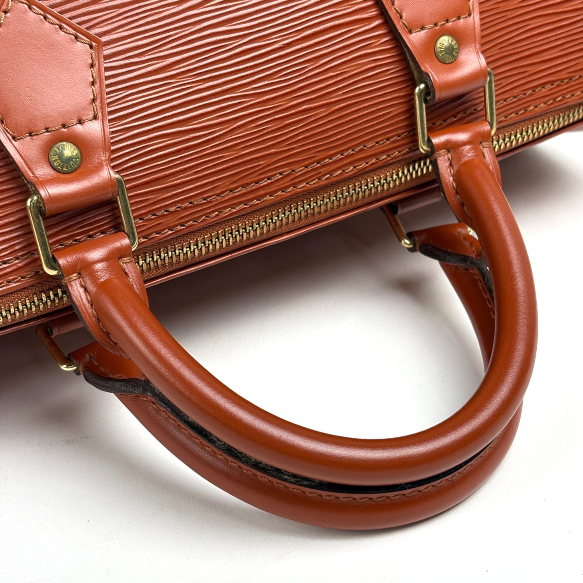 Louis Vuitton Kenyan Brown Epi Leather Boston Bag Handbag (Pre-Owned)