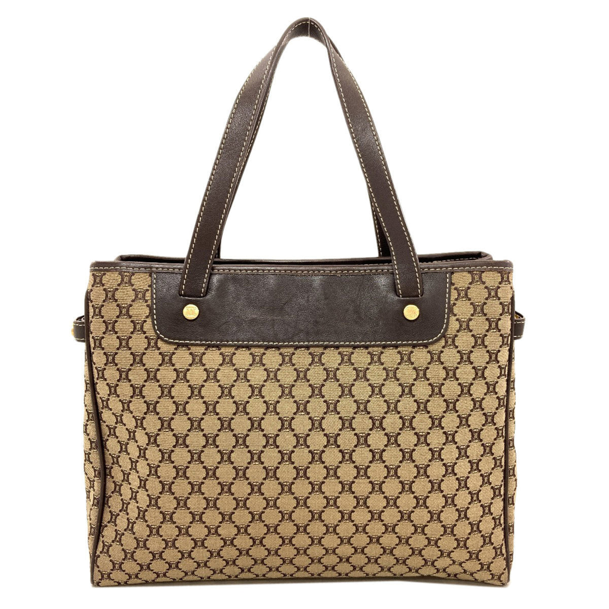 Celine Brown Canvas Handbag (Pre-Owned)
