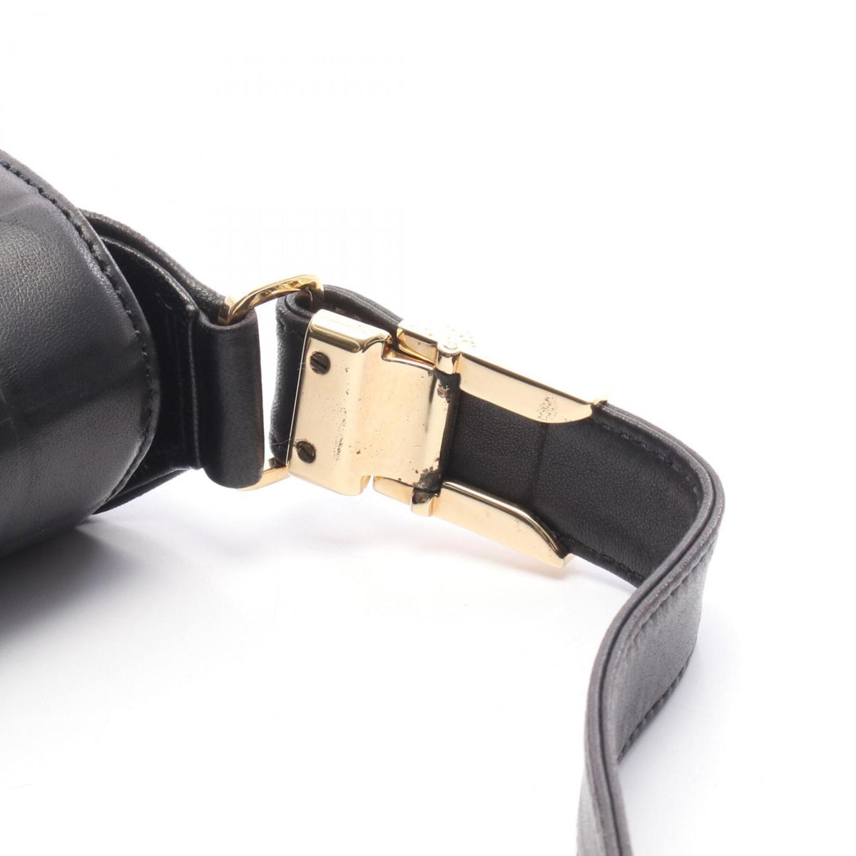 Chanel Black Leather Shoulder Bag (Pre-Owned)