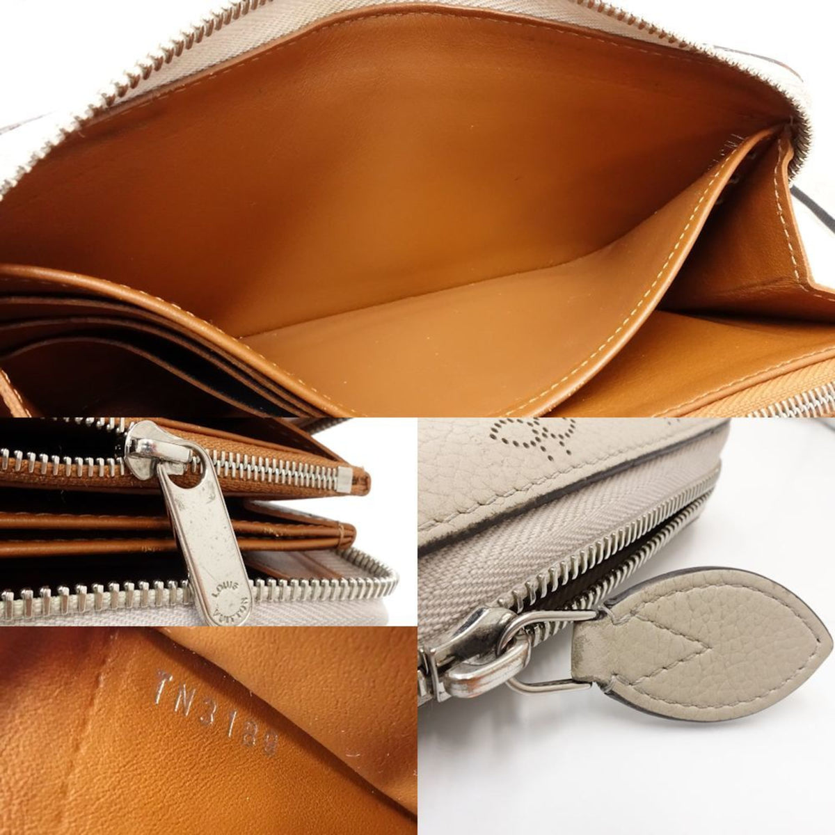 Louis Vuitton Galle Mahina Leather Long Wallet (Bi-Fold) (Pre-Owned)