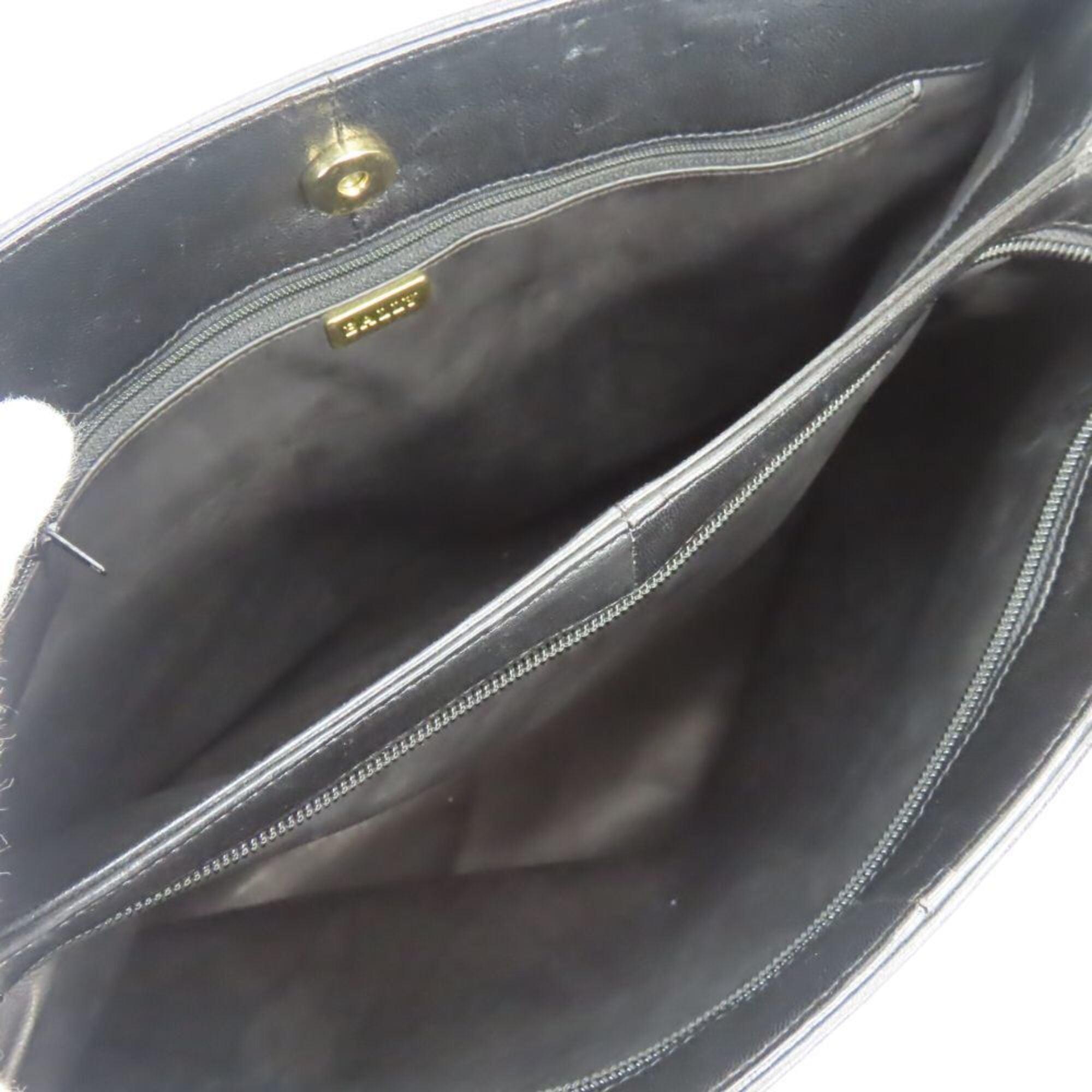 Bally Black Quilting Leather Tote Bag (Pre-Owned)