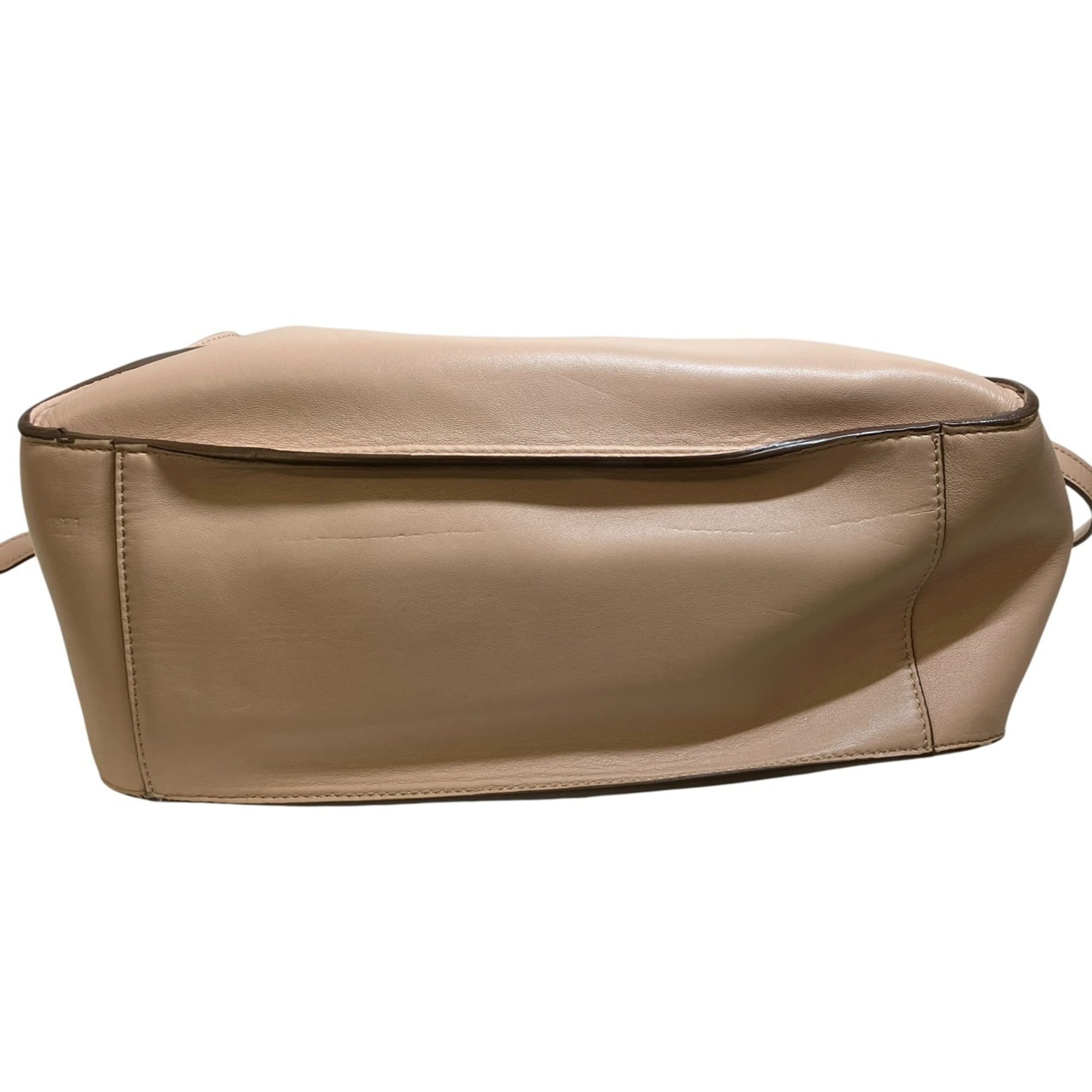 Stella Mccartney Beige Sand Faux Leather Pouch Tote Bag (Pre-Owned)