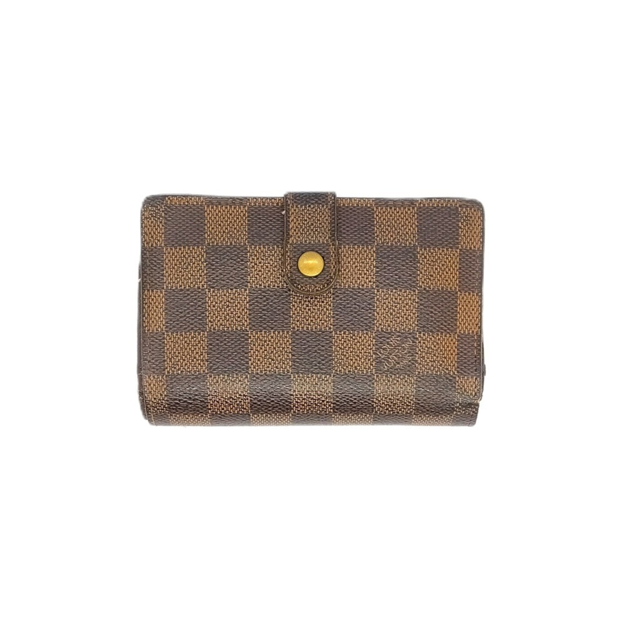 Louis Vuitton Brown Ebene Damier Canvas Wallet (Bi-Fold) (Pre-Owned)