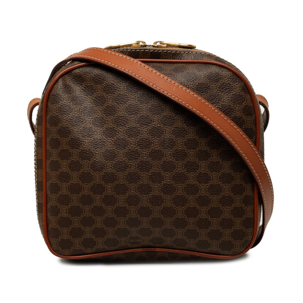 Celine Brown Pvc Leather Shoulder Bag (Pre-Owned)