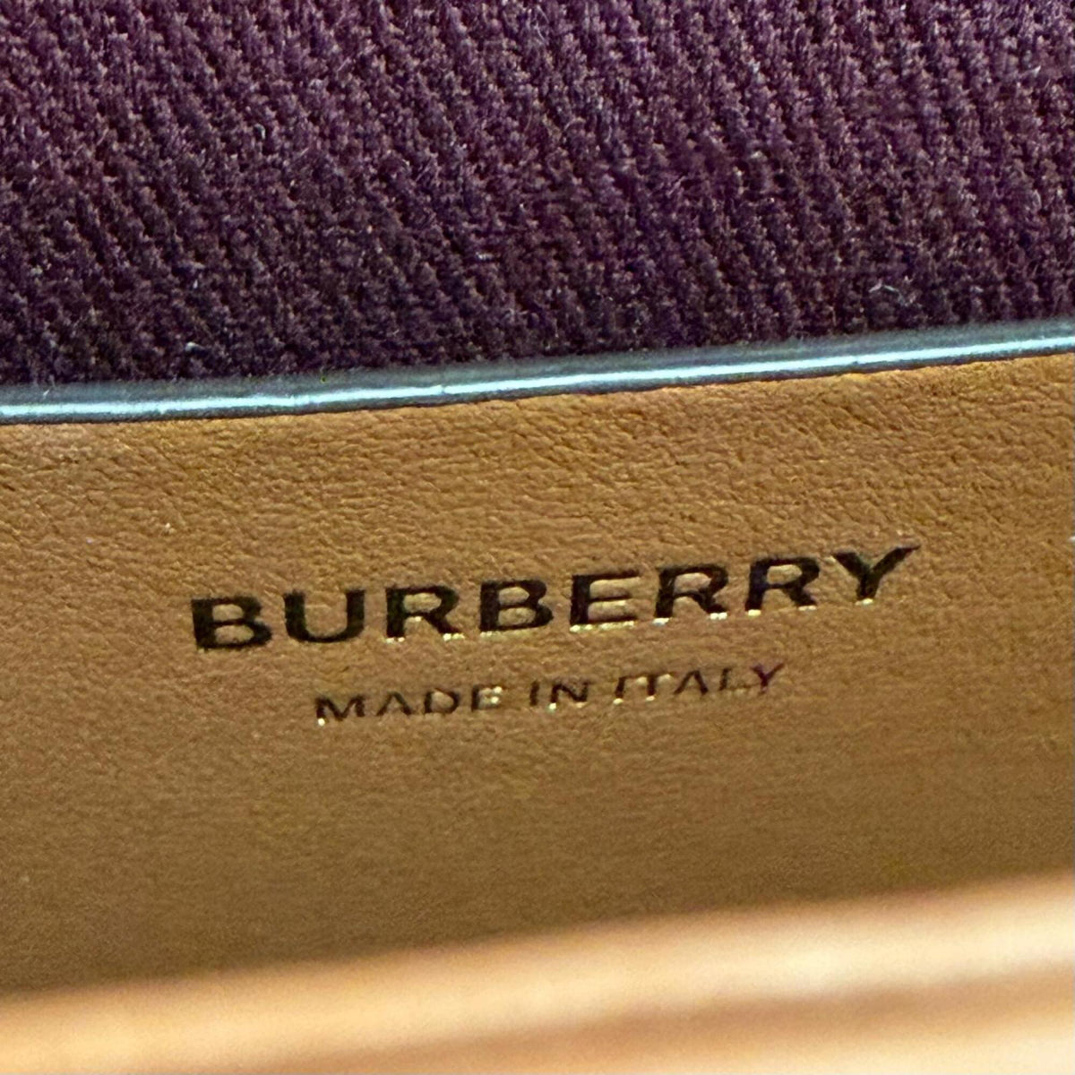 Burberry Beige Brown Leather Crossbody Bag Shoulder Bag (Pre-Owned)