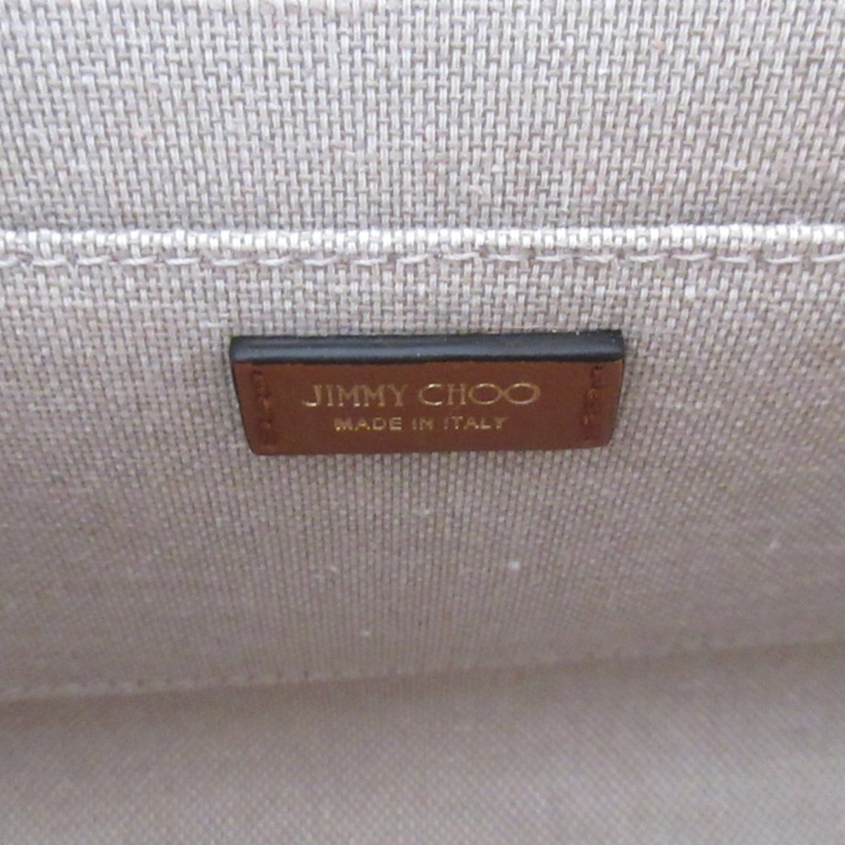 Jimmy Choo Multi-Color Canvas Clutch Bag Handbag Pouch (Pre-Owned)
