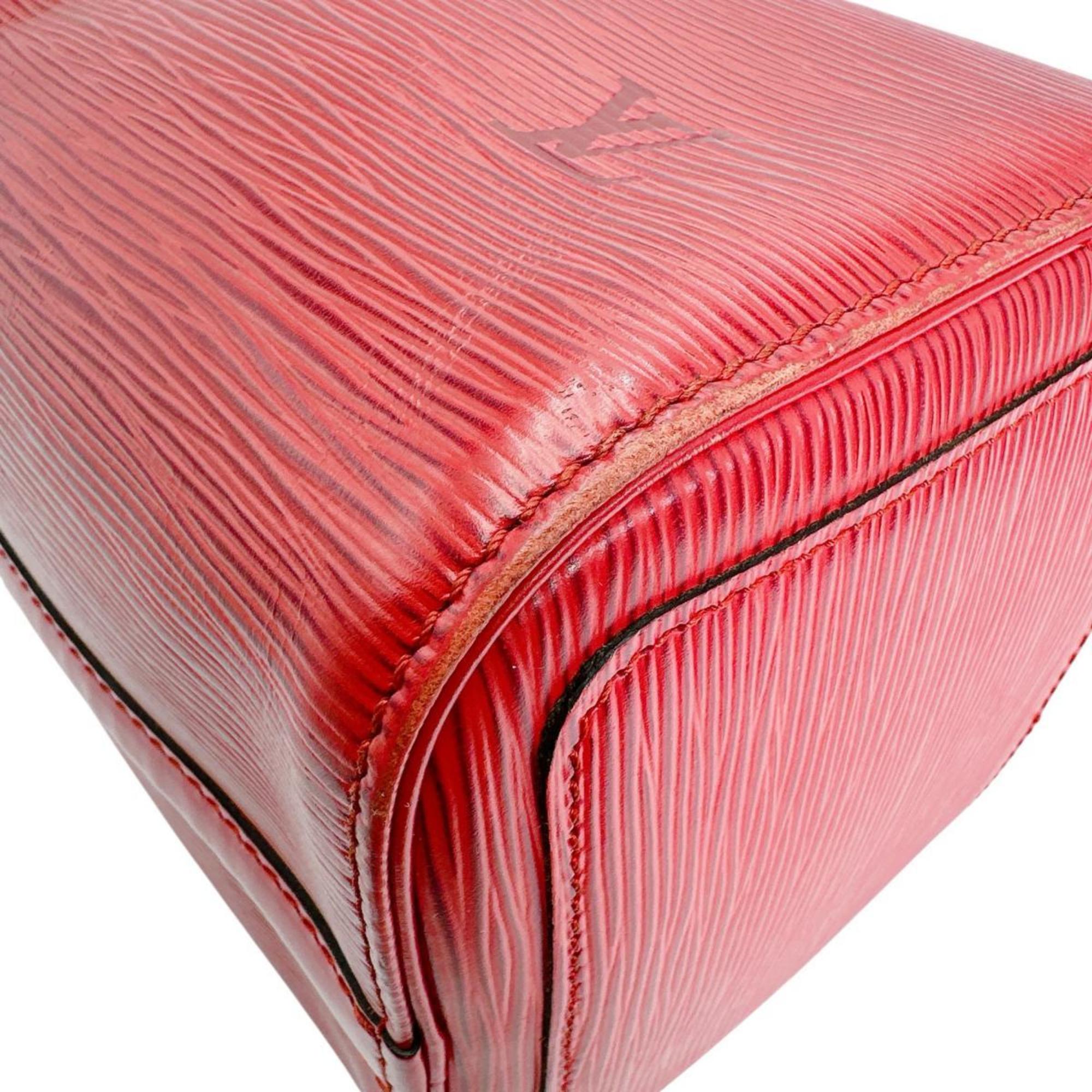 Louis Vuitton Castilian Red Red Color Epi Leather Handbag (Pre-Owned)