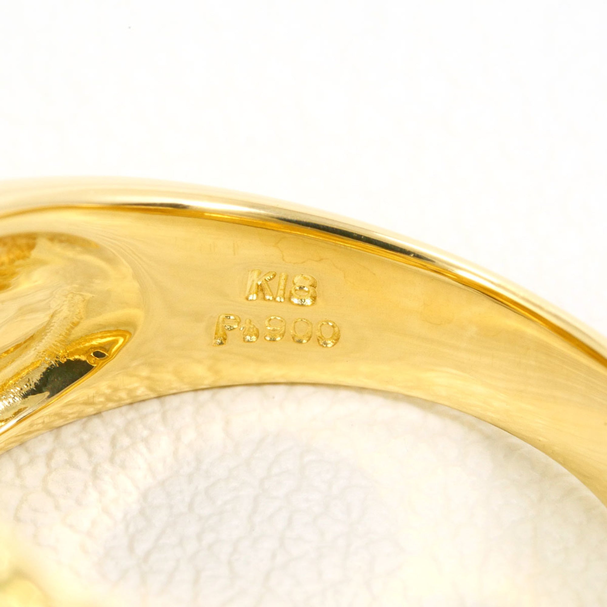 Unbranded Platinum Yellow Gold Yellow Gold (18K) Platinum 900 Band Ring (Pre-Owned)