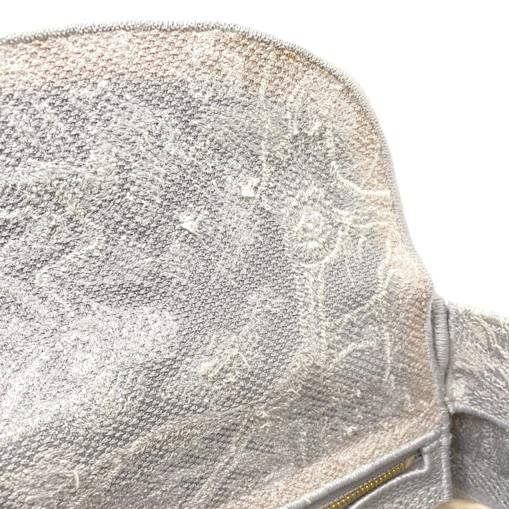 Christian Dior Gray Canvas Handbag (Pre-Owned)