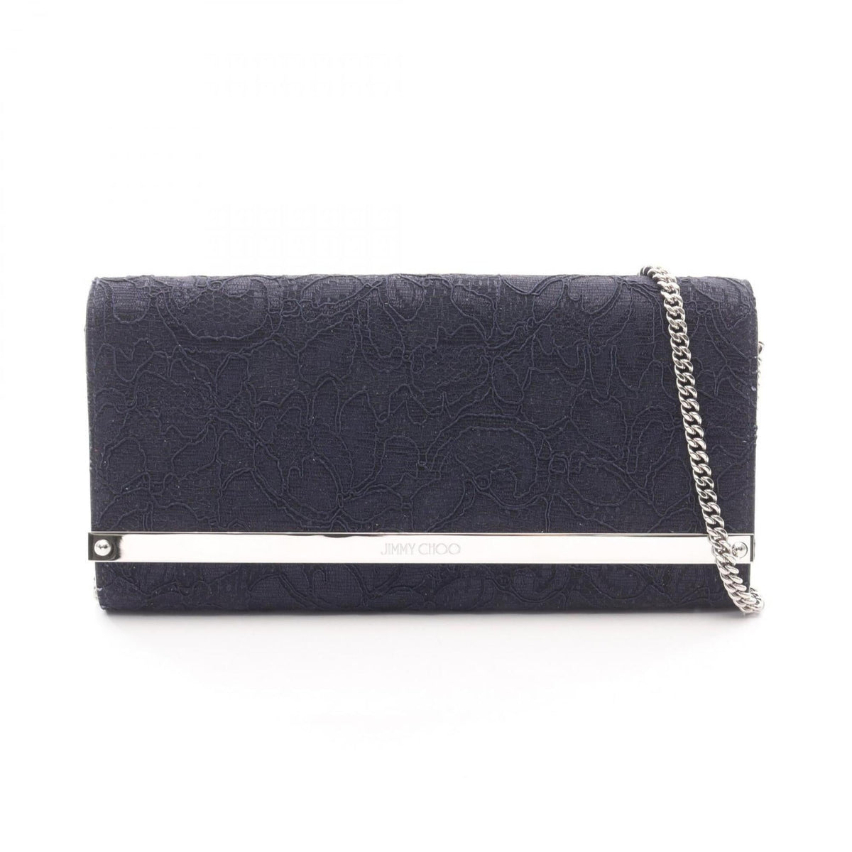Jimmy Choo Navy Handbag Shoulder Bag (Pre-Owned)