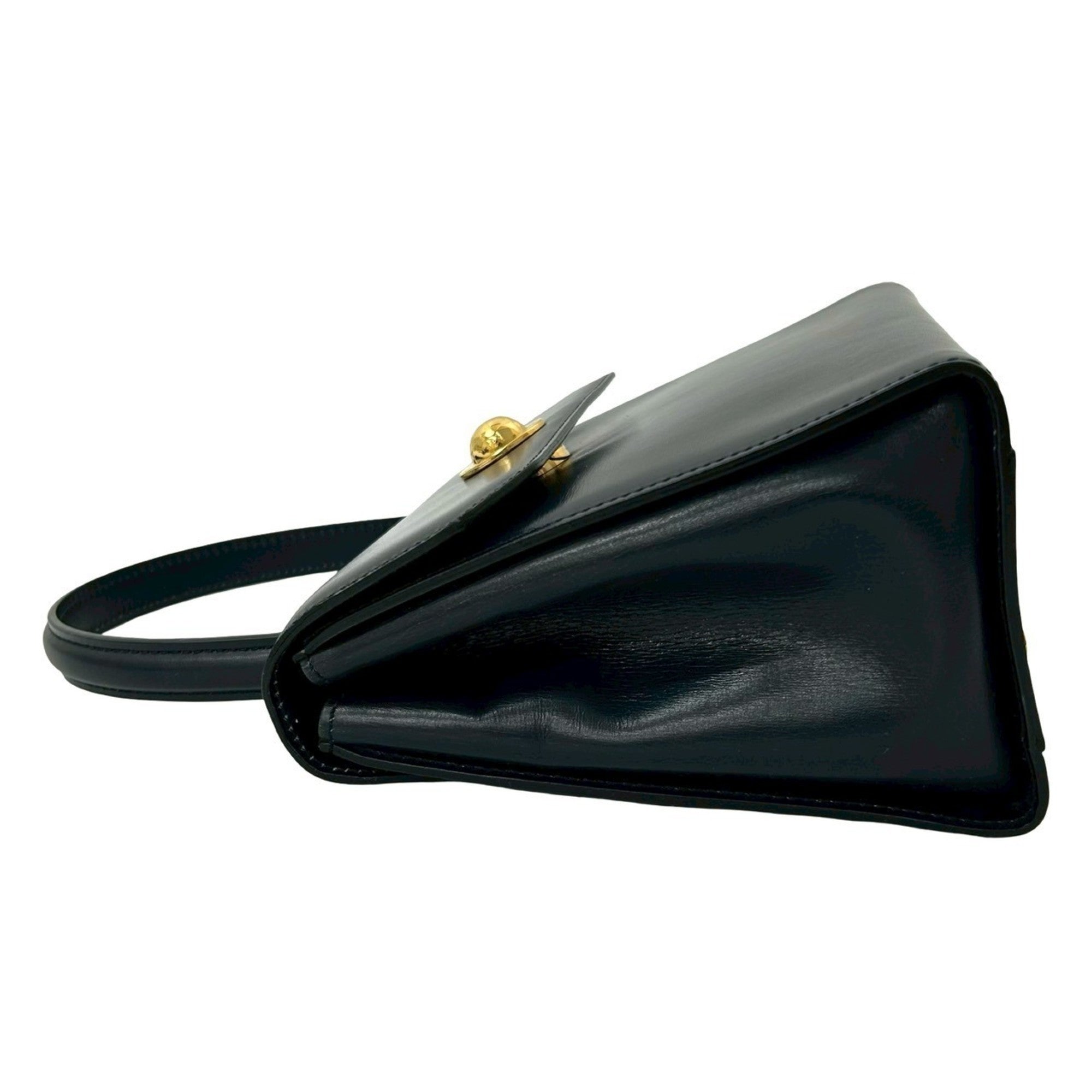 Celine Black Leather Handbag Shoulder Bag (Pre-Owned)