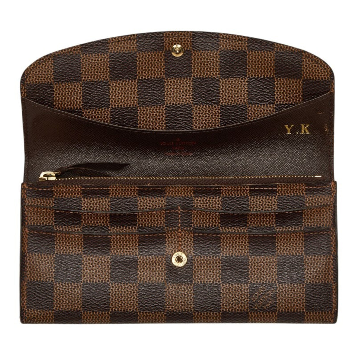 Louis Vuitton Brown Damier Canvas Pvc Coin Purse/Coin Case (Pre-Owned)