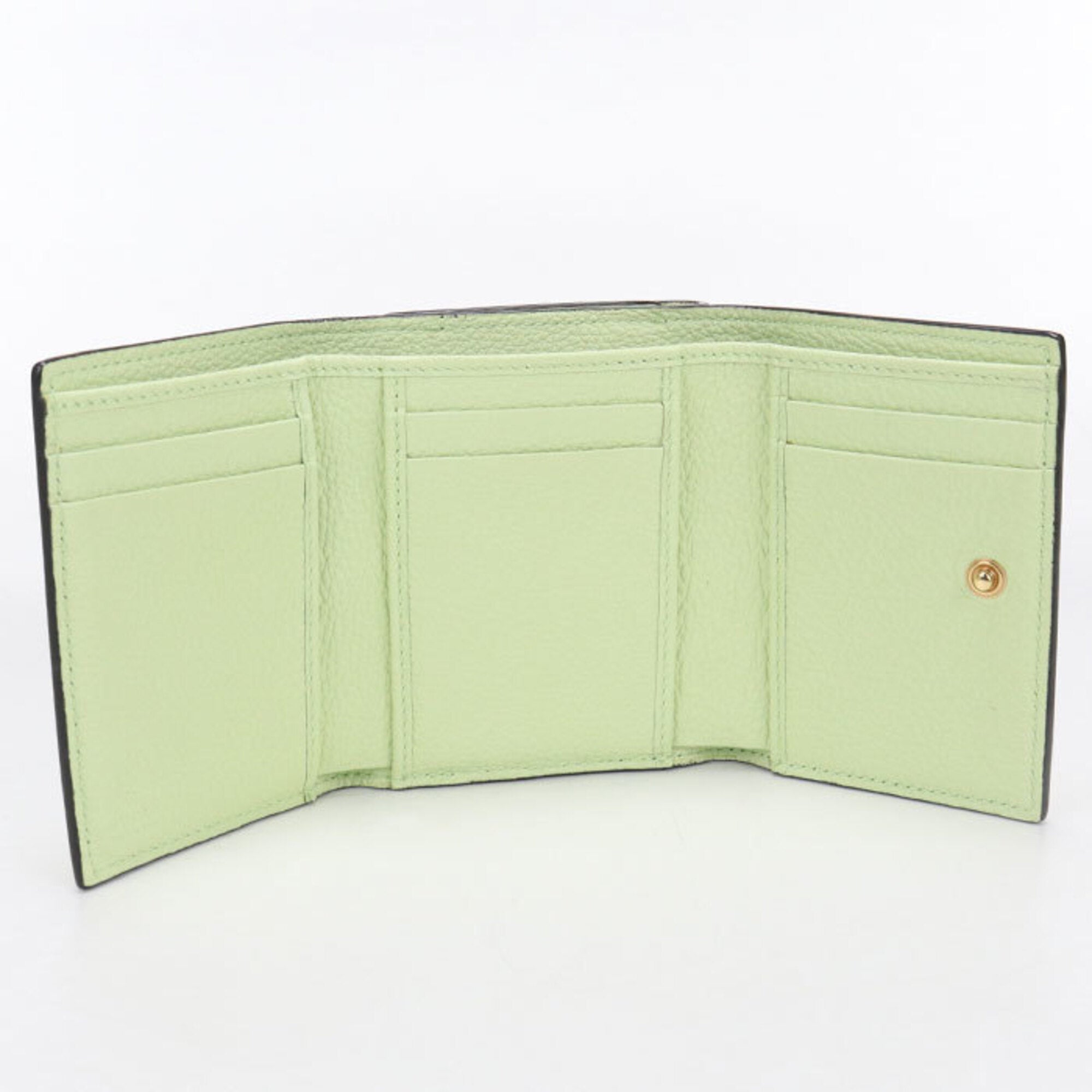 Gucci Green Leather Wallet (Bi-Fold) (Pre-Owned)